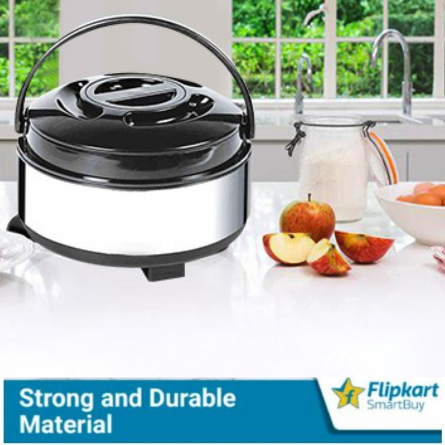 Image of Flipkart SmartBuy Premium Quality Roti Box |Hot Pot| Roti Box | Hot Pot Tiffin (4500 ML) Thermoware Casserole