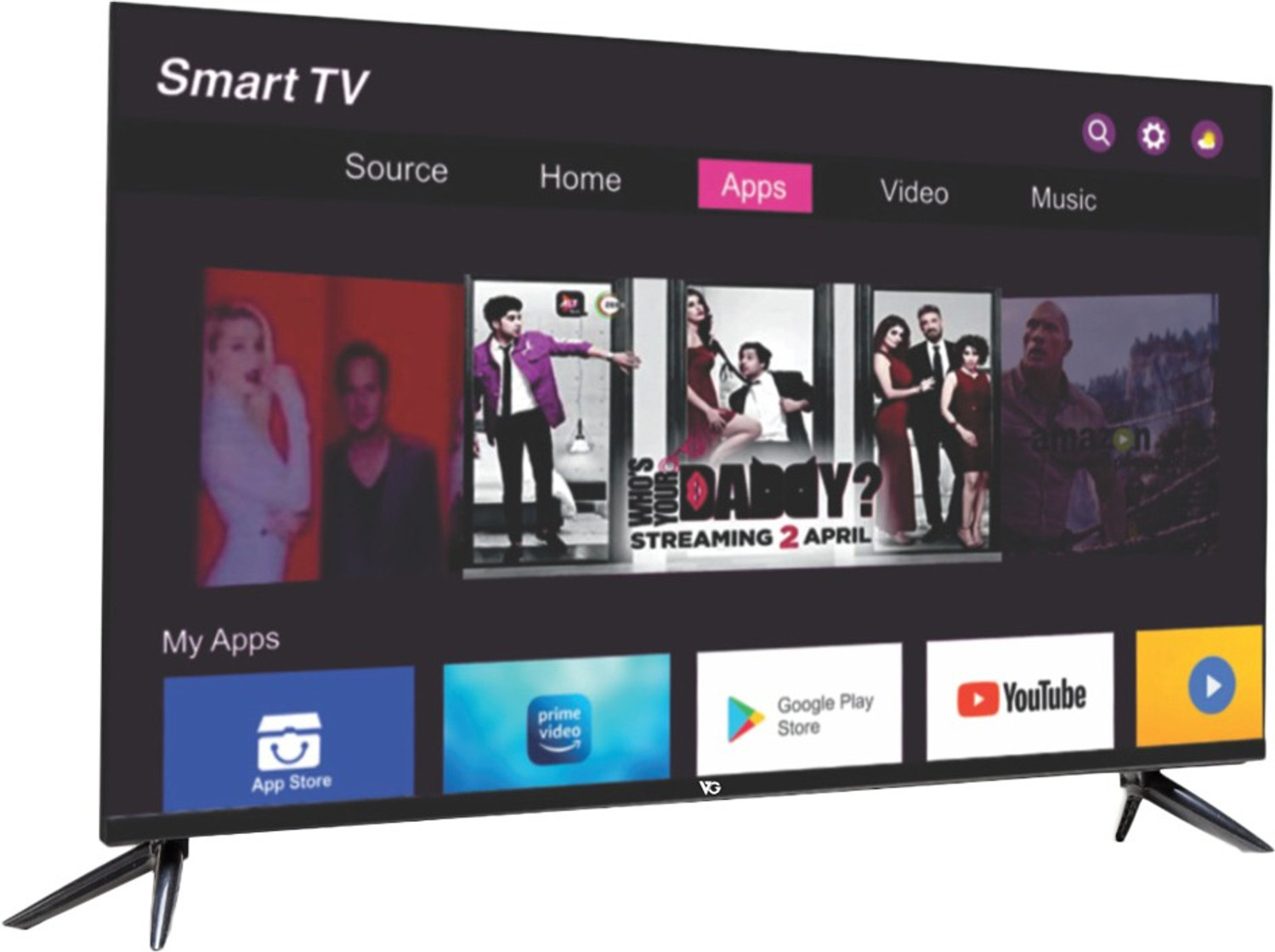 Image of VG 80 cm (32 inch) HD Ready LED Smart Android Based TV