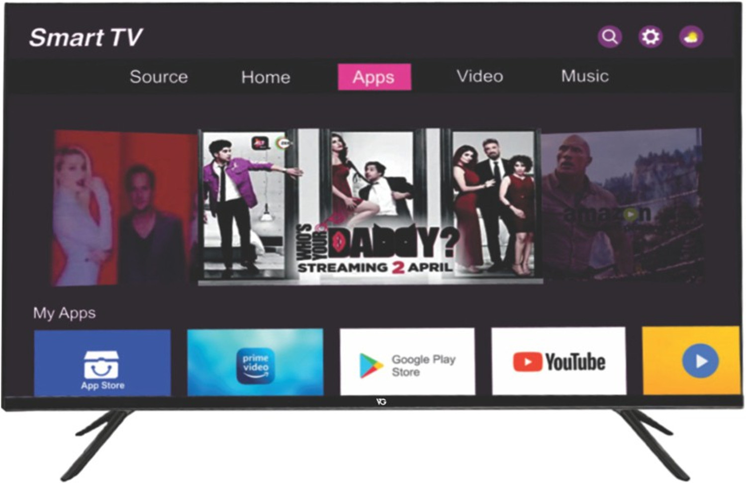 Image of VG 80 cm (32 inch) HD Ready LED Smart Android Based TV
