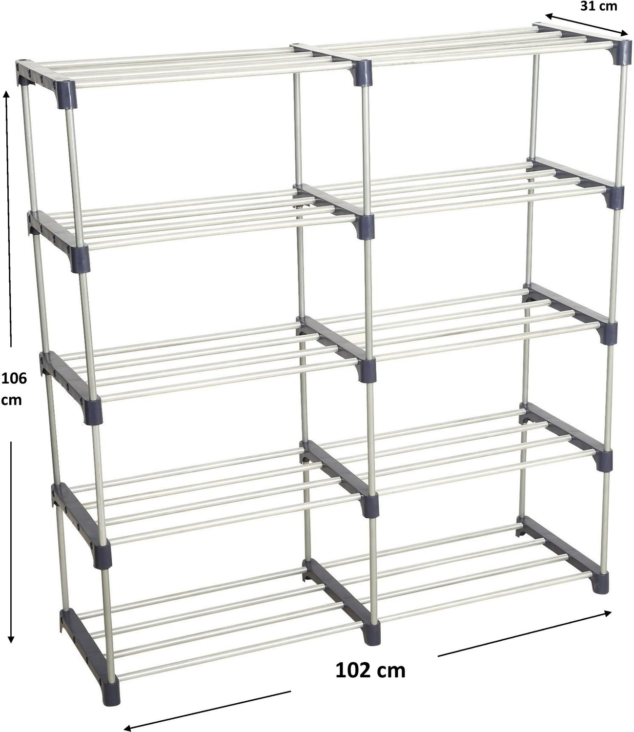 Image of Flipkart Perfect Homes Studio Metal Open Book Shelf