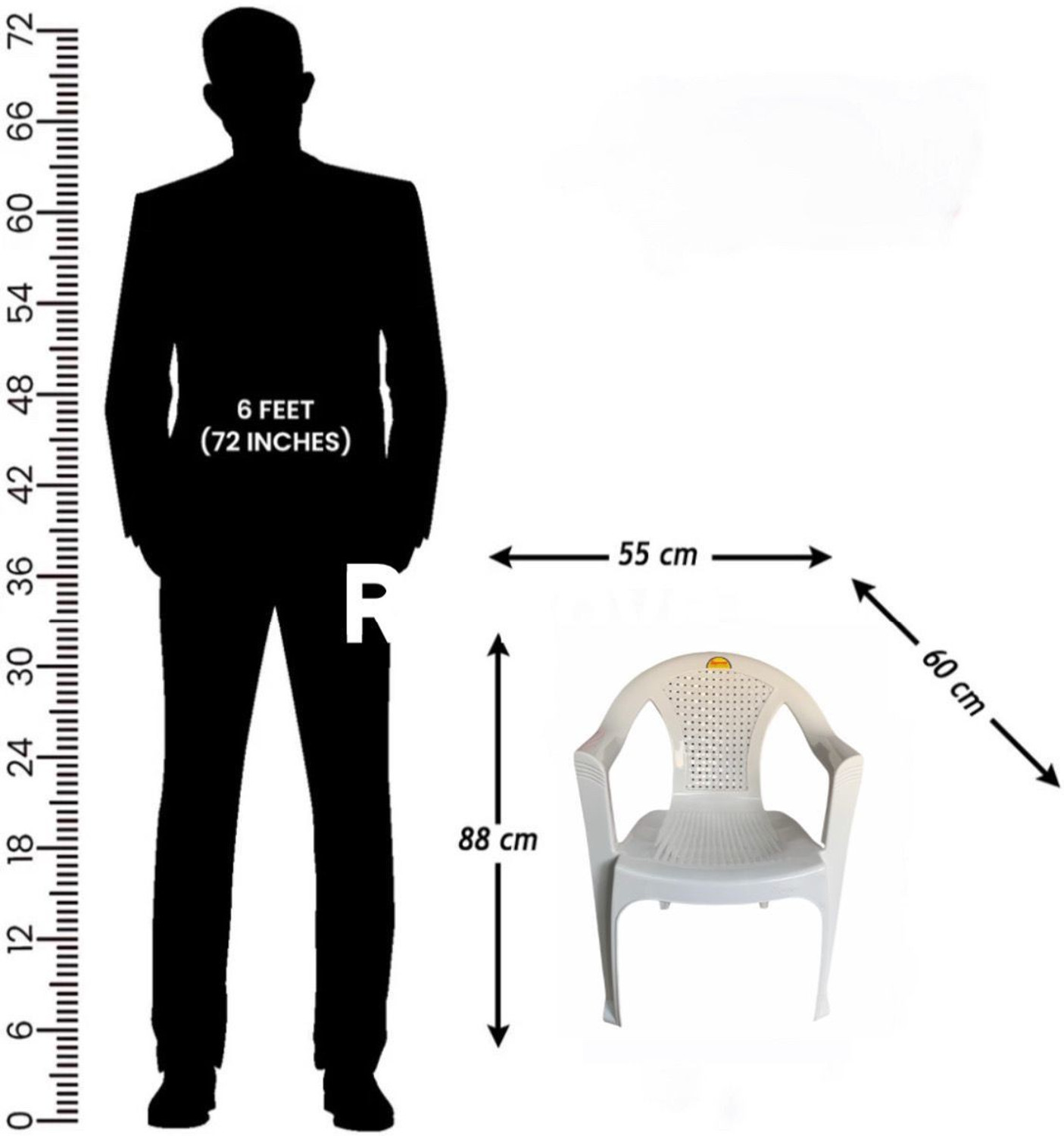 Image of Supreme Plastic Outdoor Chair