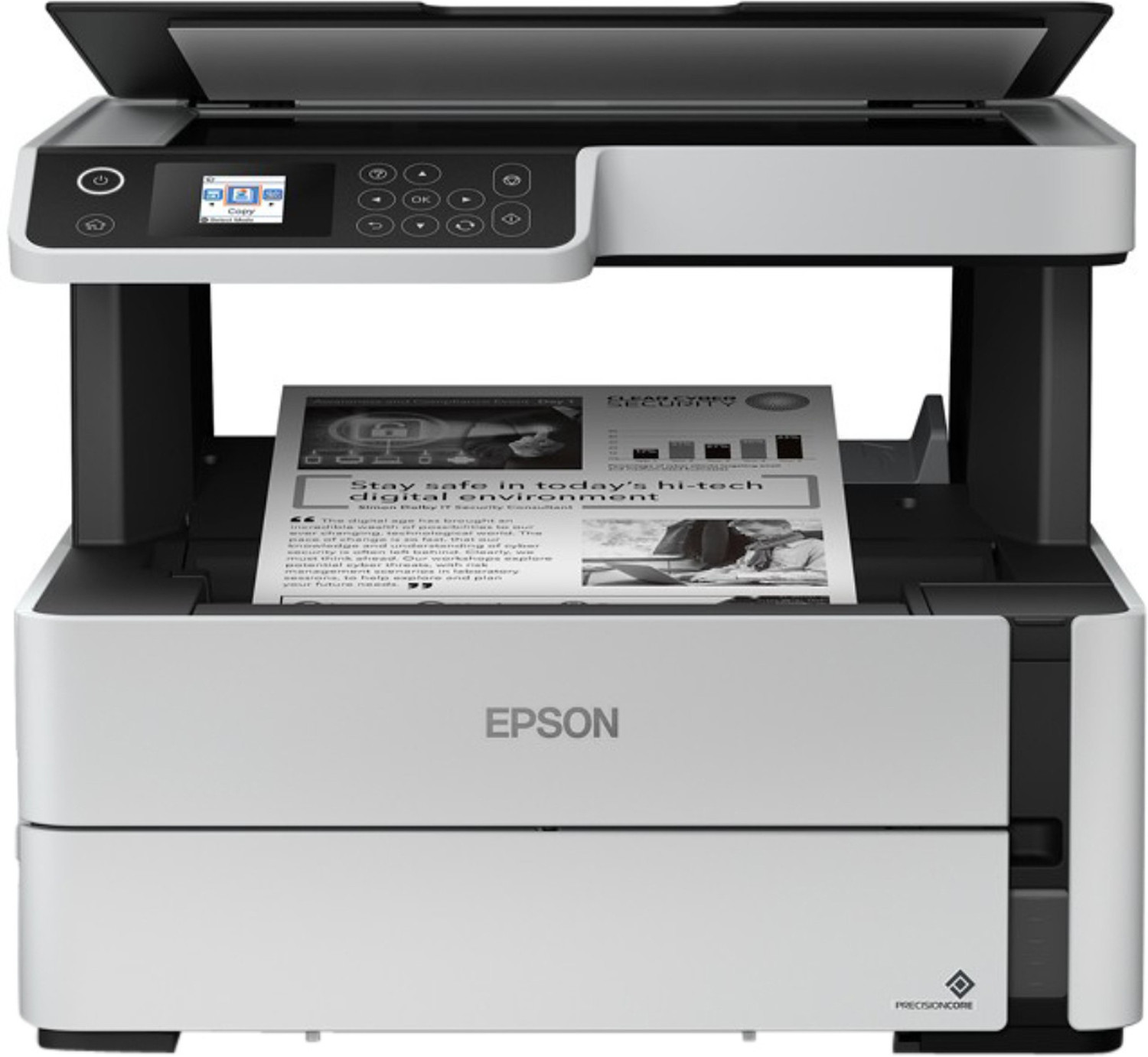 Epson M2140 Multi-function Monochrome Printer  (White, Ink Bottle)