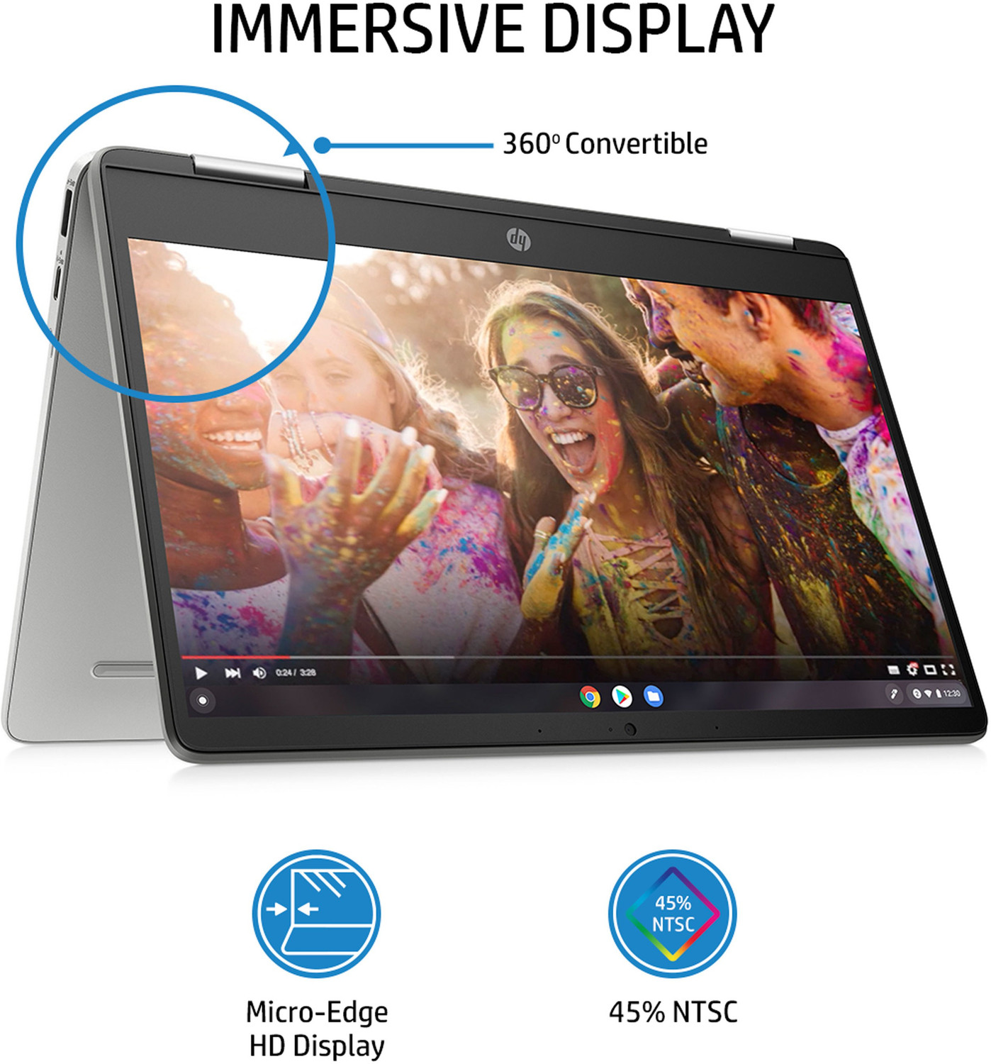 Image of HP Chromebook Intel Celeron Dual Core N4120 - (4 GB /64 GB EMMC Storage /Chrome OS) 14a-ca0506TU Chromebook
