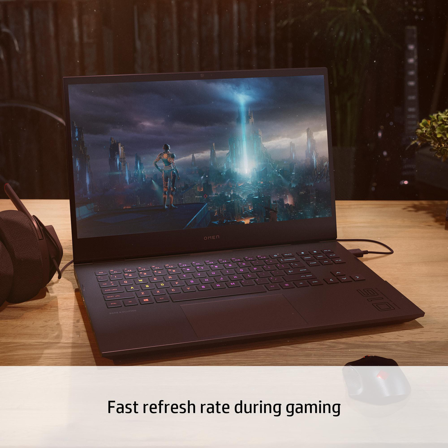 Image of HP OMEN AMD Ryzen 7 Octa Core AMD R7-5800H - (16 GB /1 TB SSD /Windows 11 Home /AMD Radeon RX 6600M) 16-C0140AX Gaming Laptop