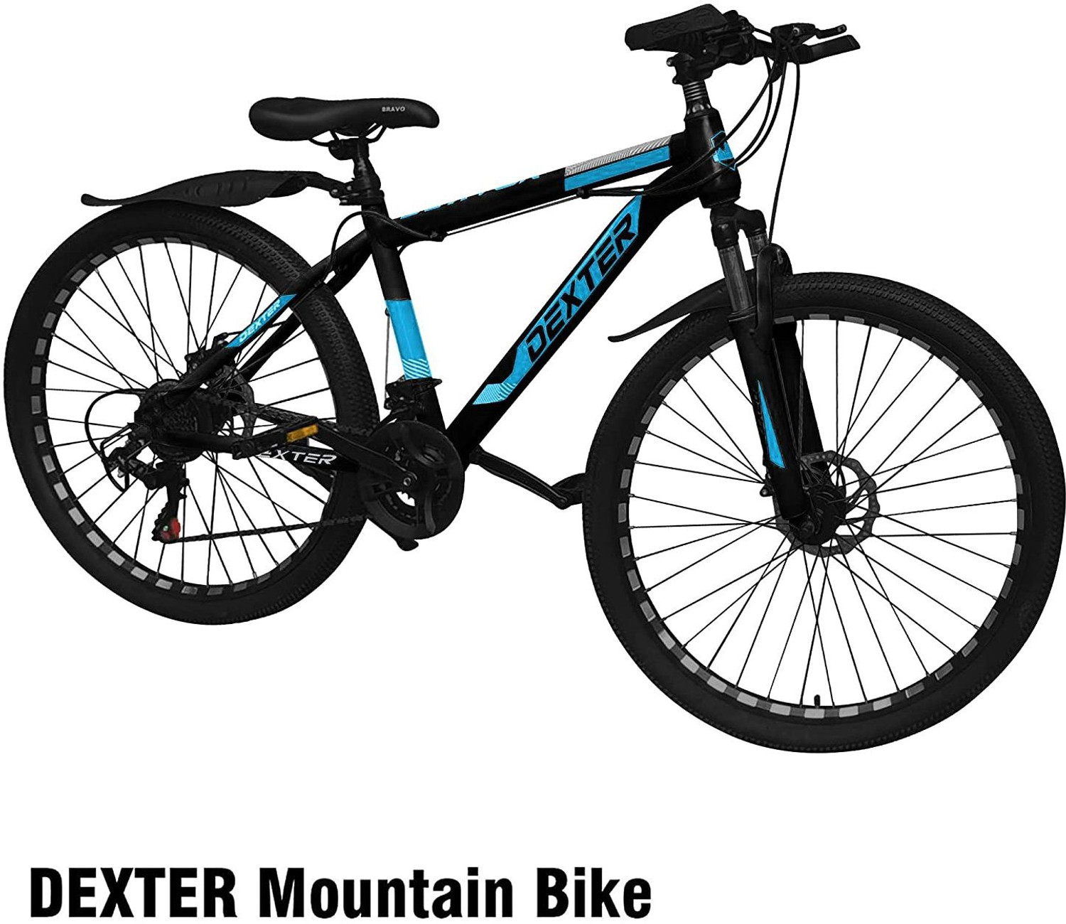 Image of Dexter Mountain Bike for Men and Women Carbon Steel Frame Adventure Sports Bicycle 26 T (inch) Mountain Cycle