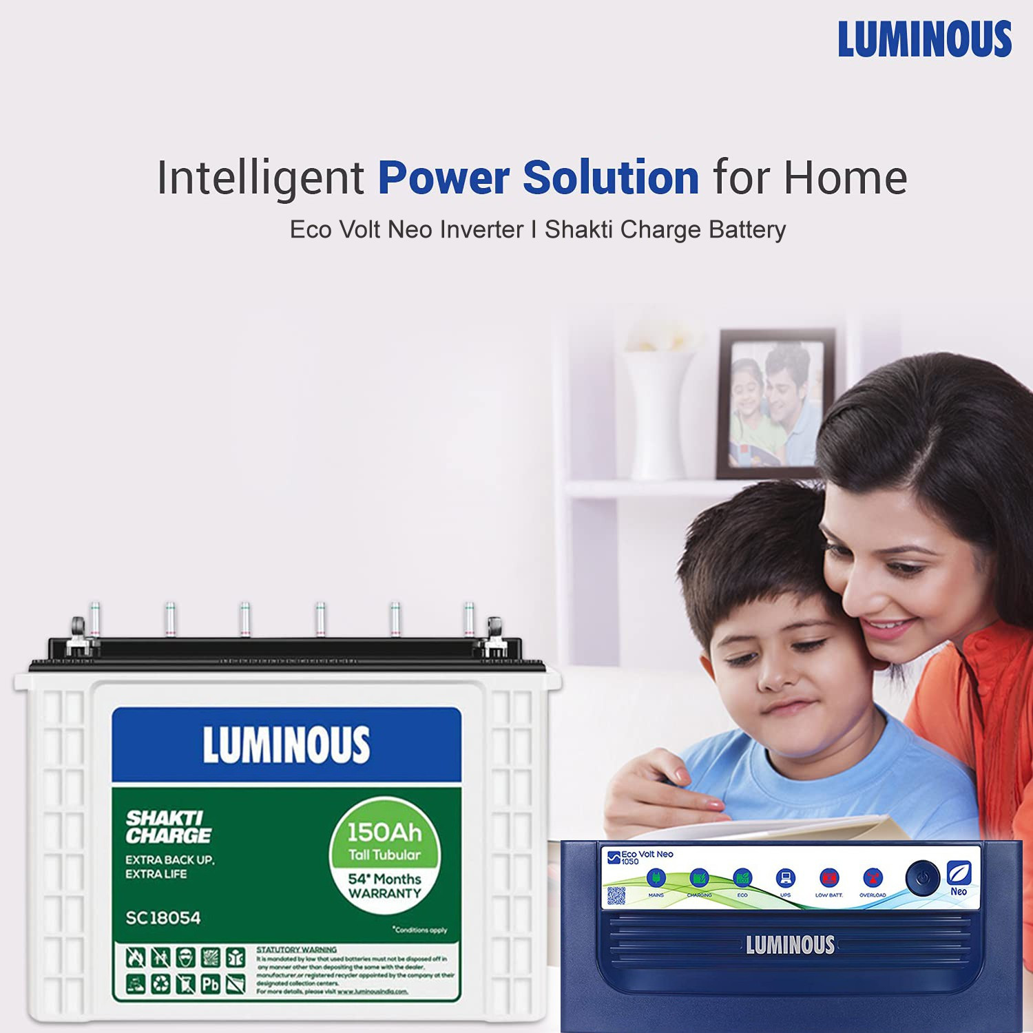 Image of LUMINOUS 60 Months Warranty Tubular Inverter Battery