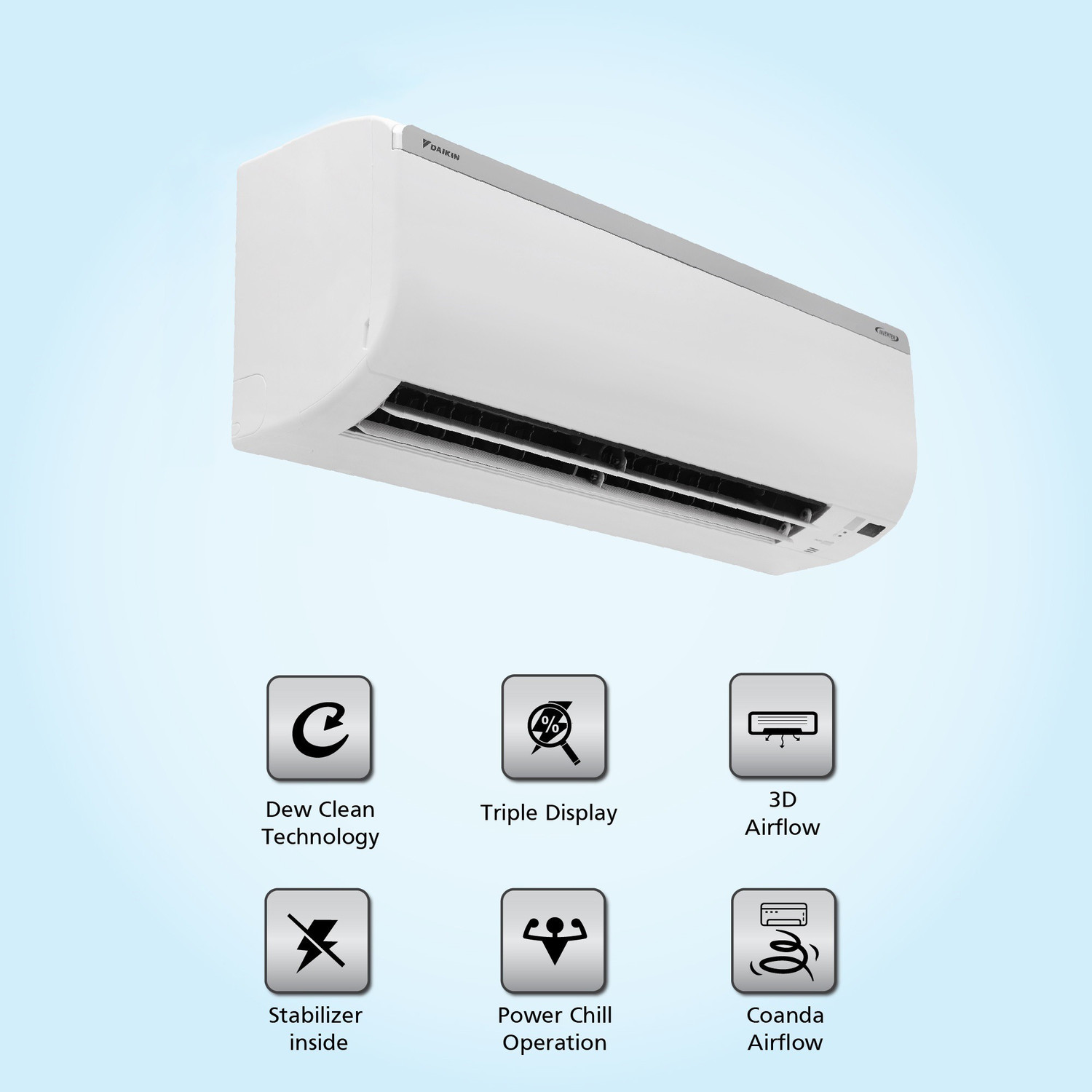 Image of Daikin 2022 Model 1.5 Ton 4 Star Split Inverter AC