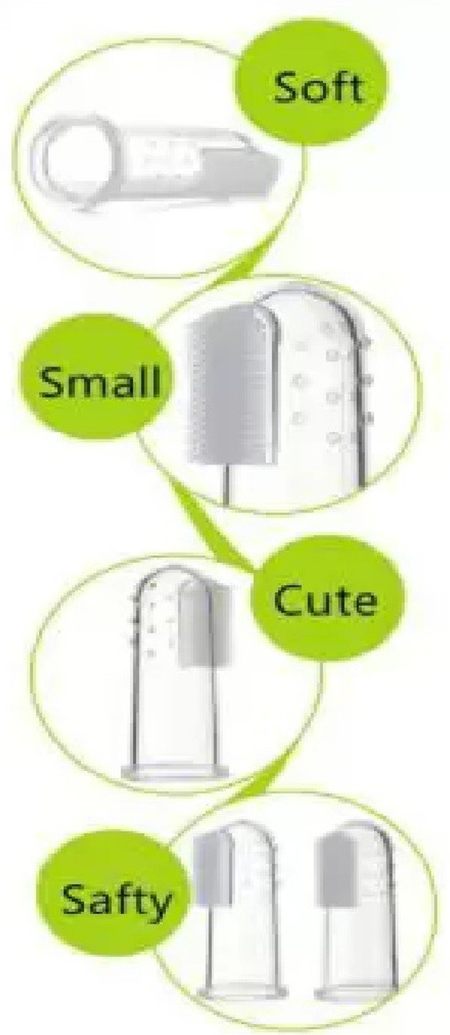 Image of VIVAAN Silicone Baby Finger toothBrush Extra Soft Toothbrush