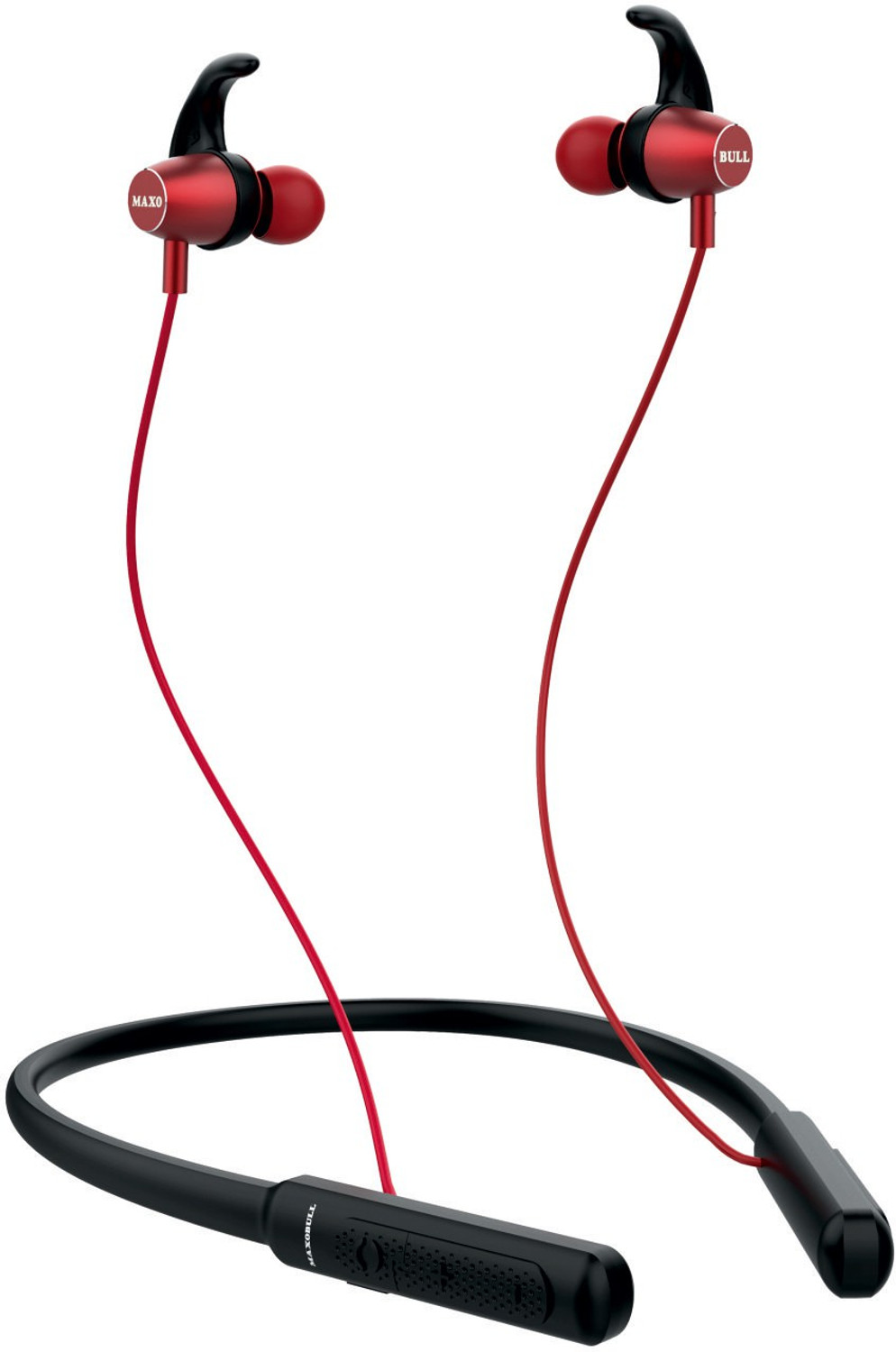 MAXOBULL SilkPro neckband Bluetooth Red Black In the Ear Price History