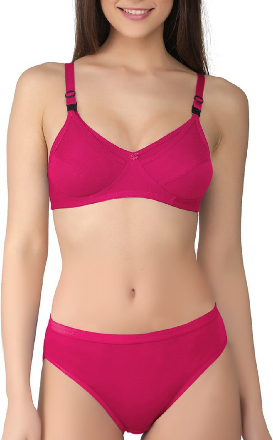 Image of ESOROUCHA Bra & Panty Set Solid Multicolor Lingerie Set