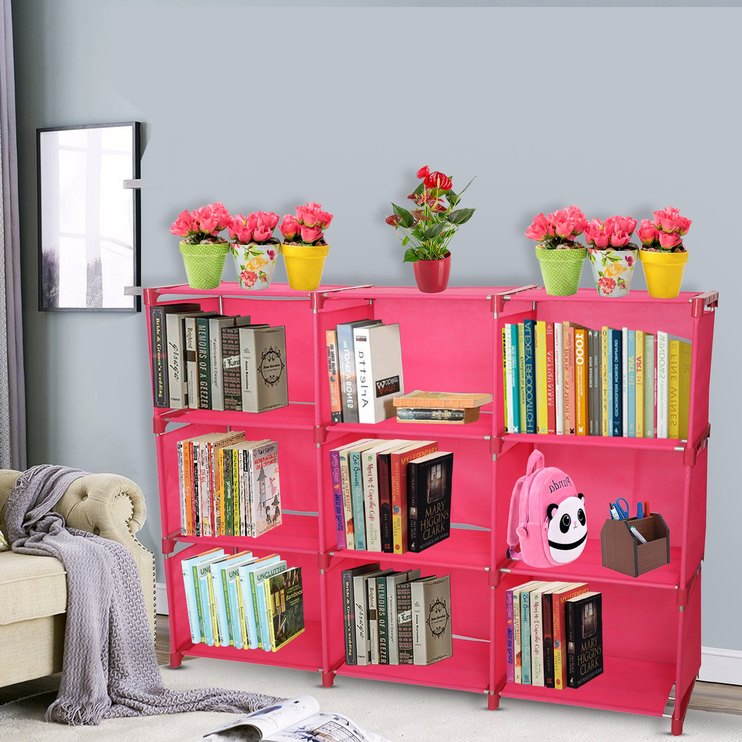 Image of Flipkart Perfect Homes Studio Metal Open Book Shelf