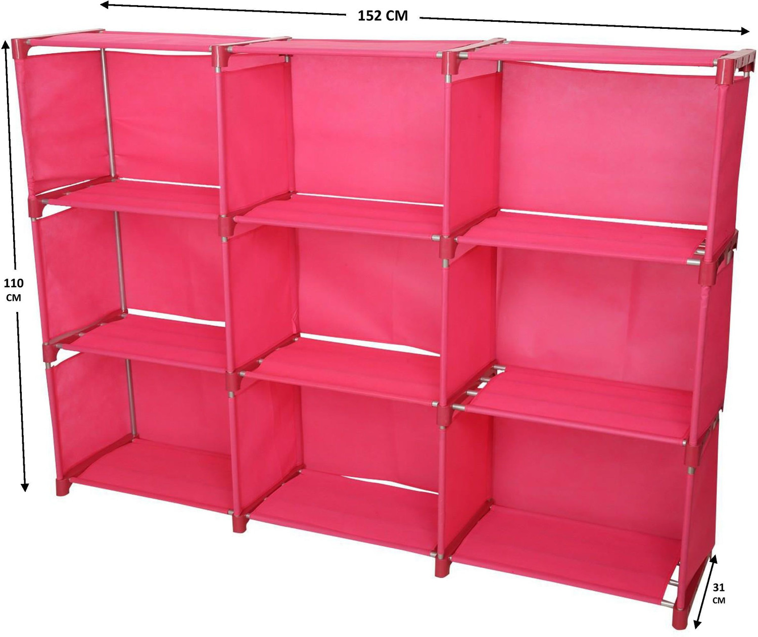 Image of Flipkart Perfect Homes Studio Metal Open Book Shelf