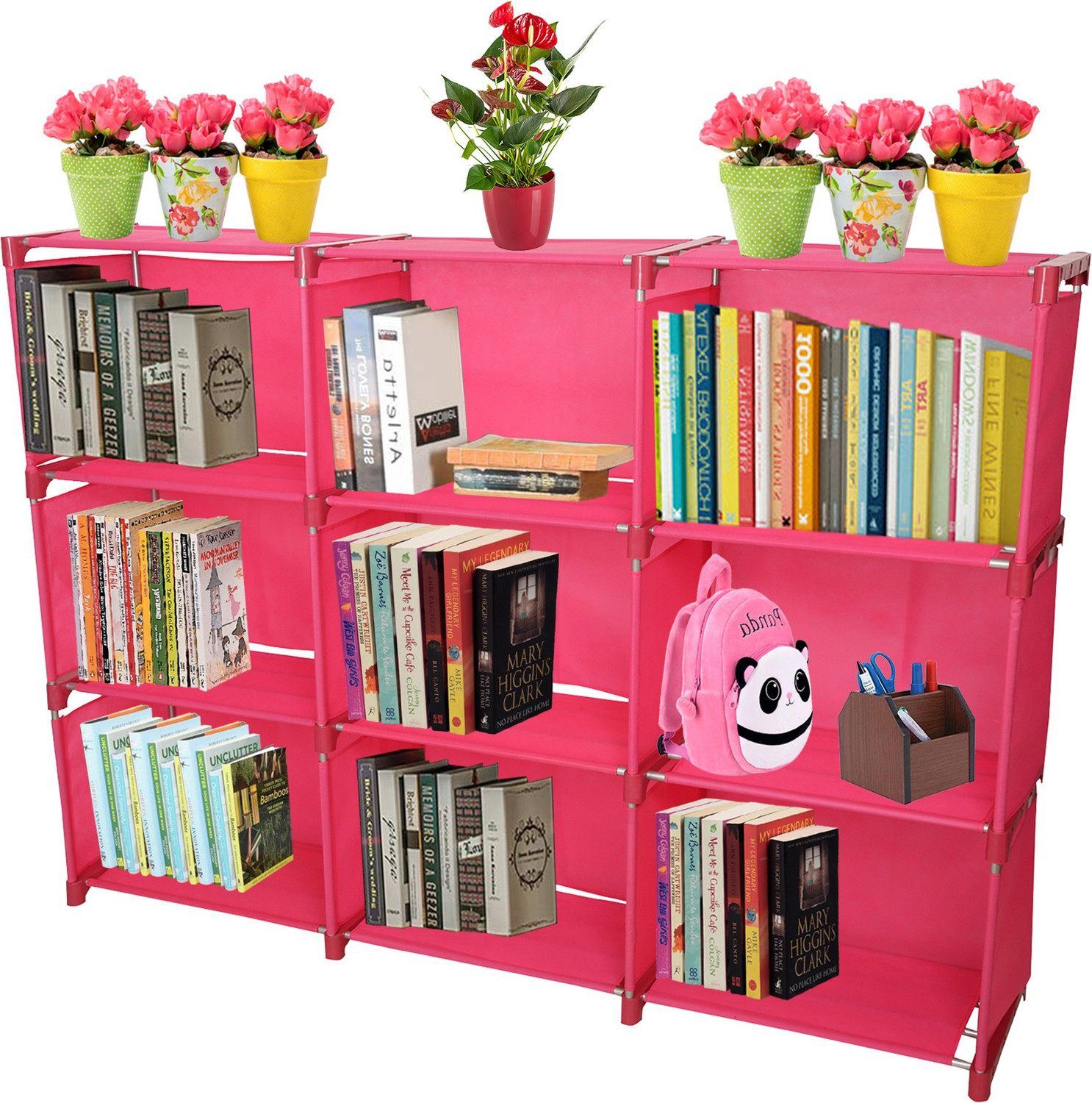 Image of Flipkart Perfect Homes Studio Metal Open Book Shelf