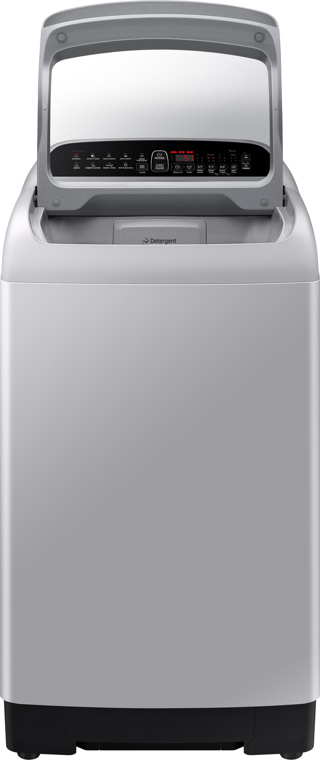 Image of Samsung 7 kg 5 Star Inverter with Diamond Drum Fully Automatic Top Load Washing Machine Silver
