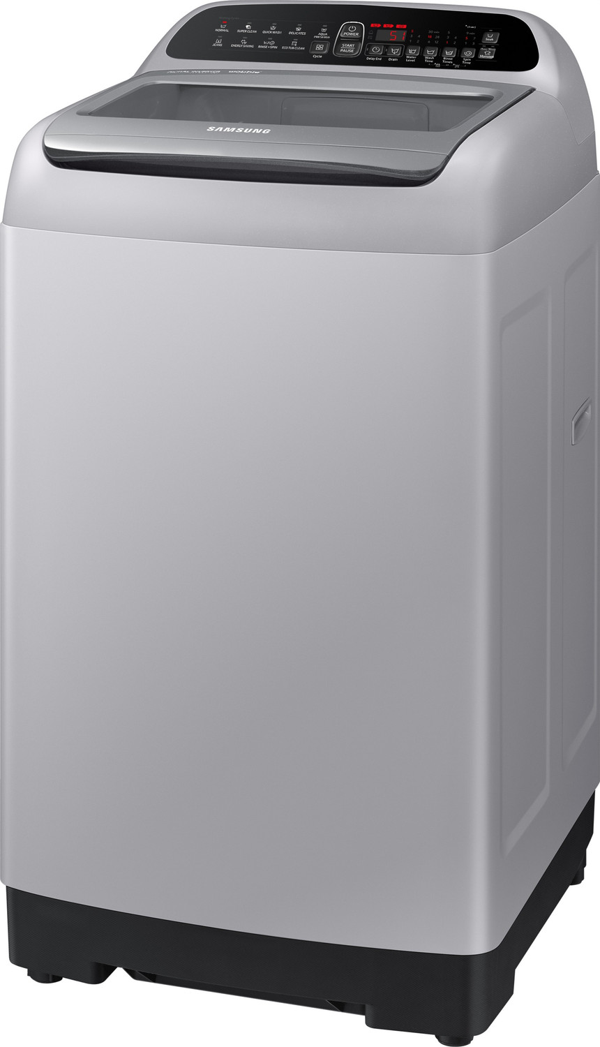 Image of Samsung 7 kg 5 Star Inverter with Diamond Drum Fully Automatic Top Load Washing Machine Silver