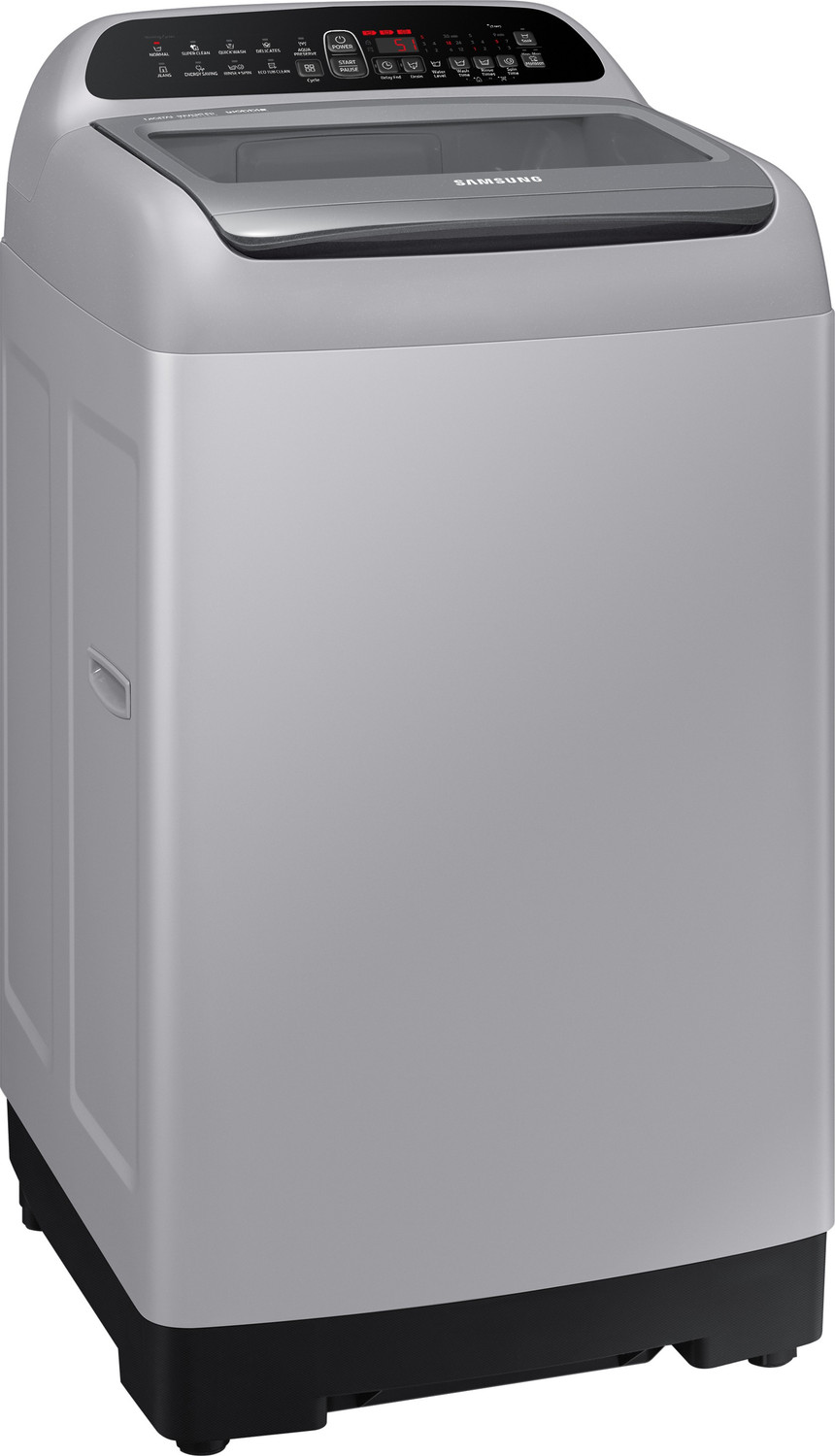 Image of Samsung 7 kg 5 Star Inverter with Diamond Drum Fully Automatic Top Load Washing Machine Silver