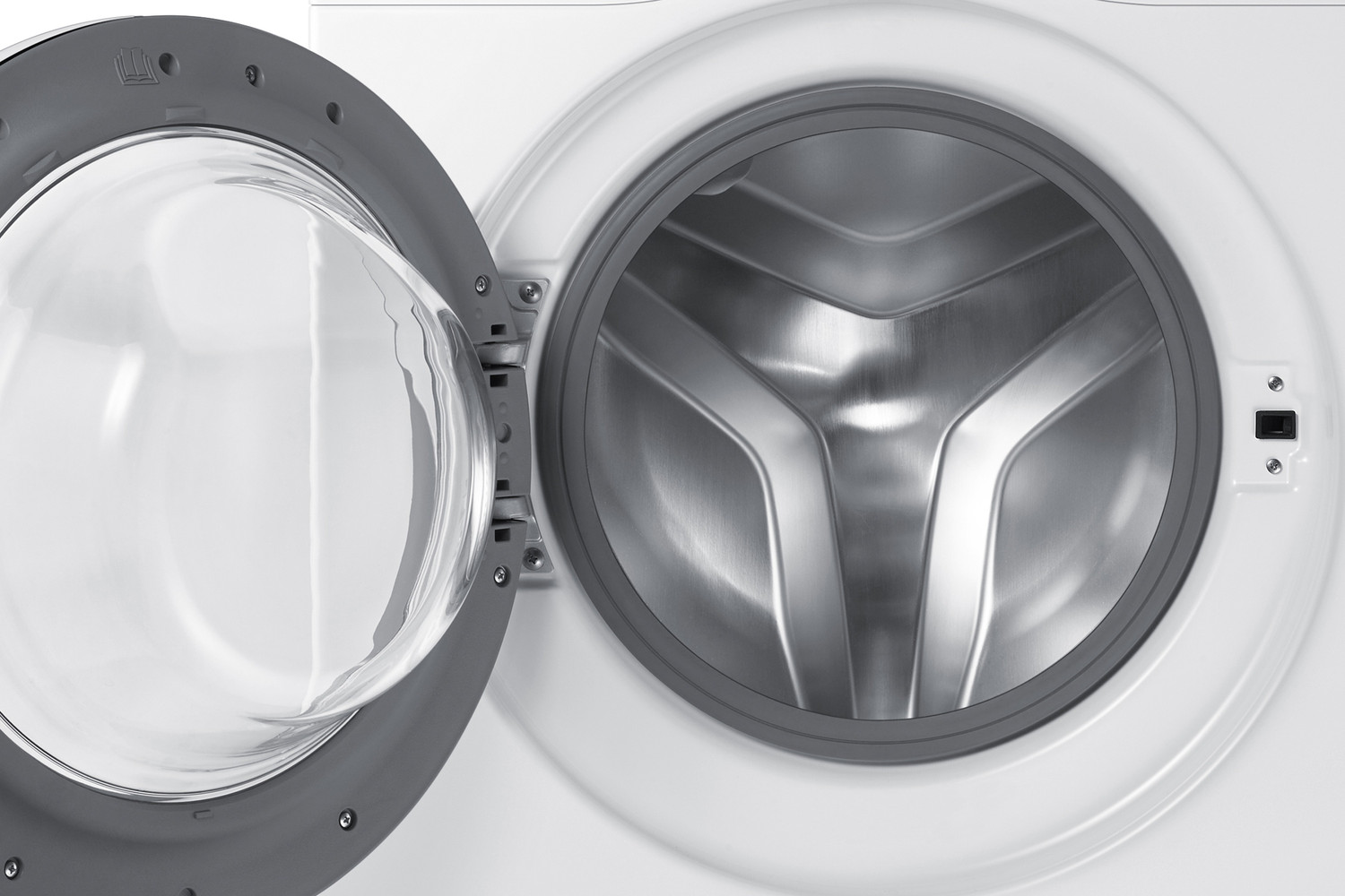 Image of Samsung 6 kg Inverter 5 Star Hygiene Steam Fully Automatic Front Load Washing Machine with In-built Heater White