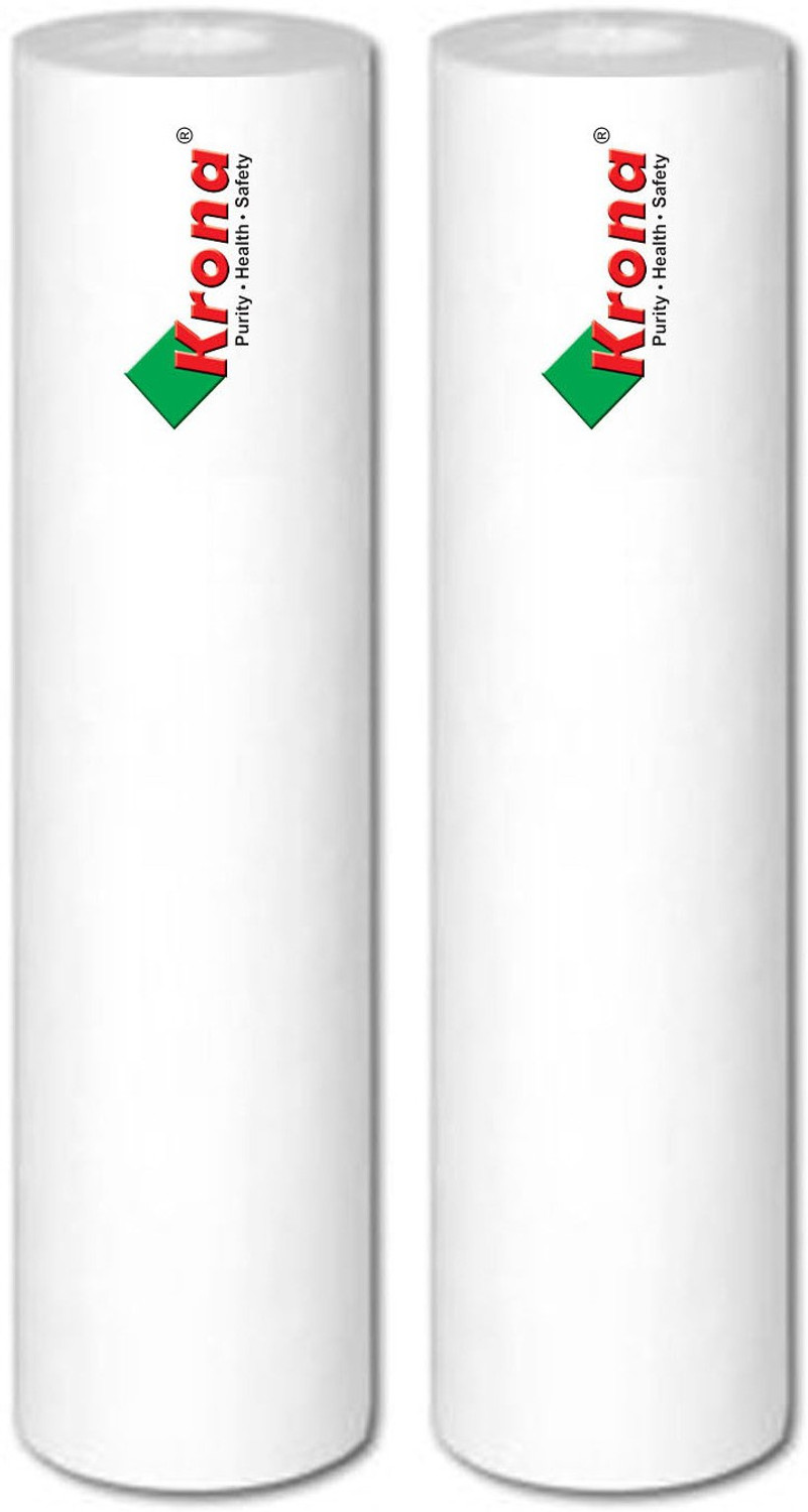 Image of krona 5 Micron 20 inch Spun Filter for Ro Purifier (Pack of 2) 20 L RO + UV + UF + Minerals Water Purifier