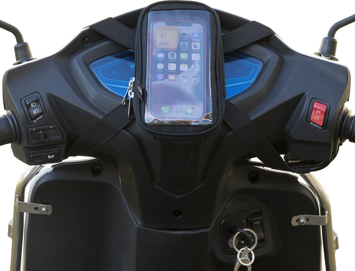 Yumin Mobile Holder Bag Pouch For Activa Jupiter Ola S1 All