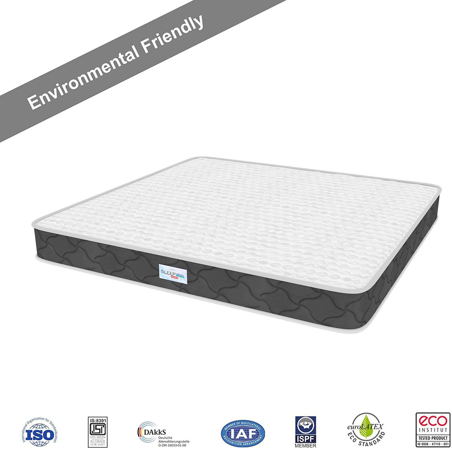Image of SLEEP SPA COCOLATEX Milk Fiber with HerbFRESH��TECHNOLOGY 6 inch Single Coir Mattress