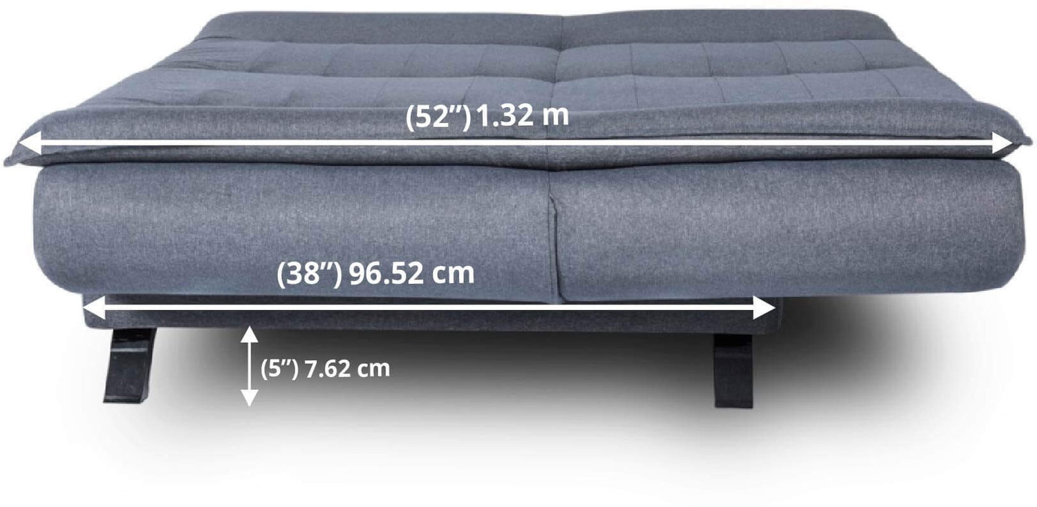 Image of Wakefit Amoeba 3 Seater Double Solid Wood Fold Out Sofa Cum Bed