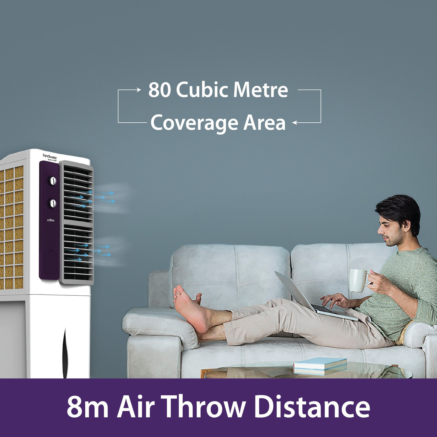 Image of Hindware 58 L Tower Air Cooler