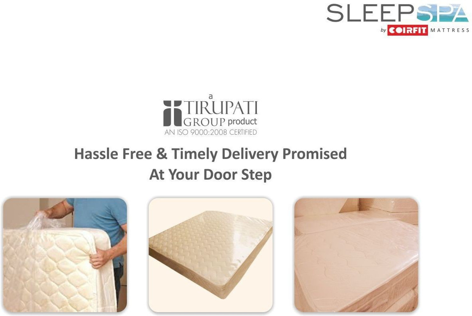 Image of SLEEPSPA PURE SLEEP PREMIUM ORTHOPEDIC with HerbFRESH TECHNOLOGY 6 inch Queen Pocket Spring Mattress