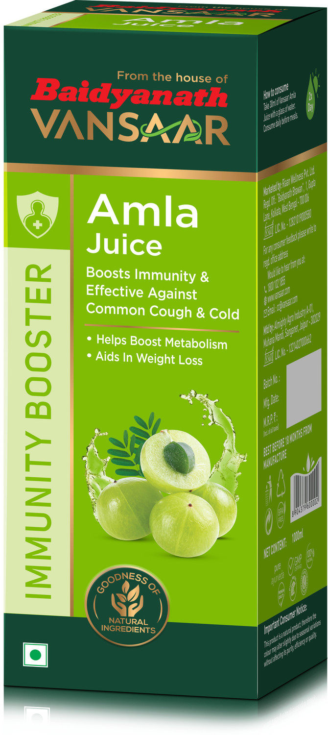 Image of Baidyanath Amla juice 1L | For healthy skin & hair growth | 100% Cold Pressed