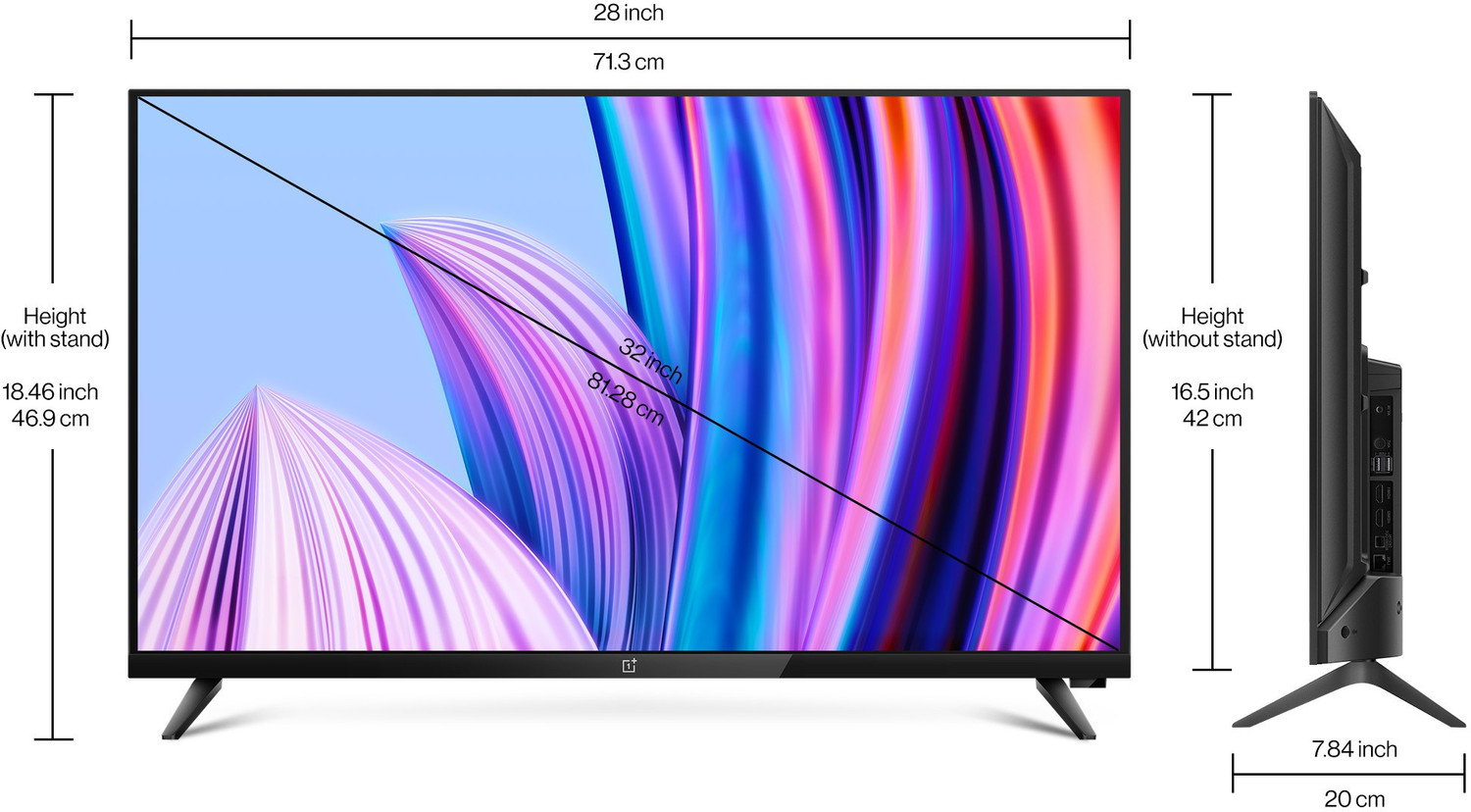 Image of OnePlus Y1 80 cm (32 inch) HD Ready LED Smart Android TV with Dolby Audio