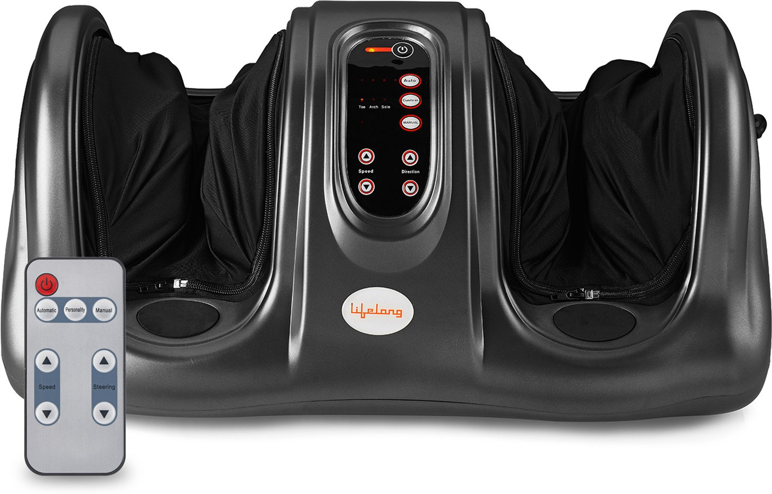 Image of Lifelong LLM360 Foot Massager with Remote Matte Grey (Perfect for Home Use & Pain Relief) Massager