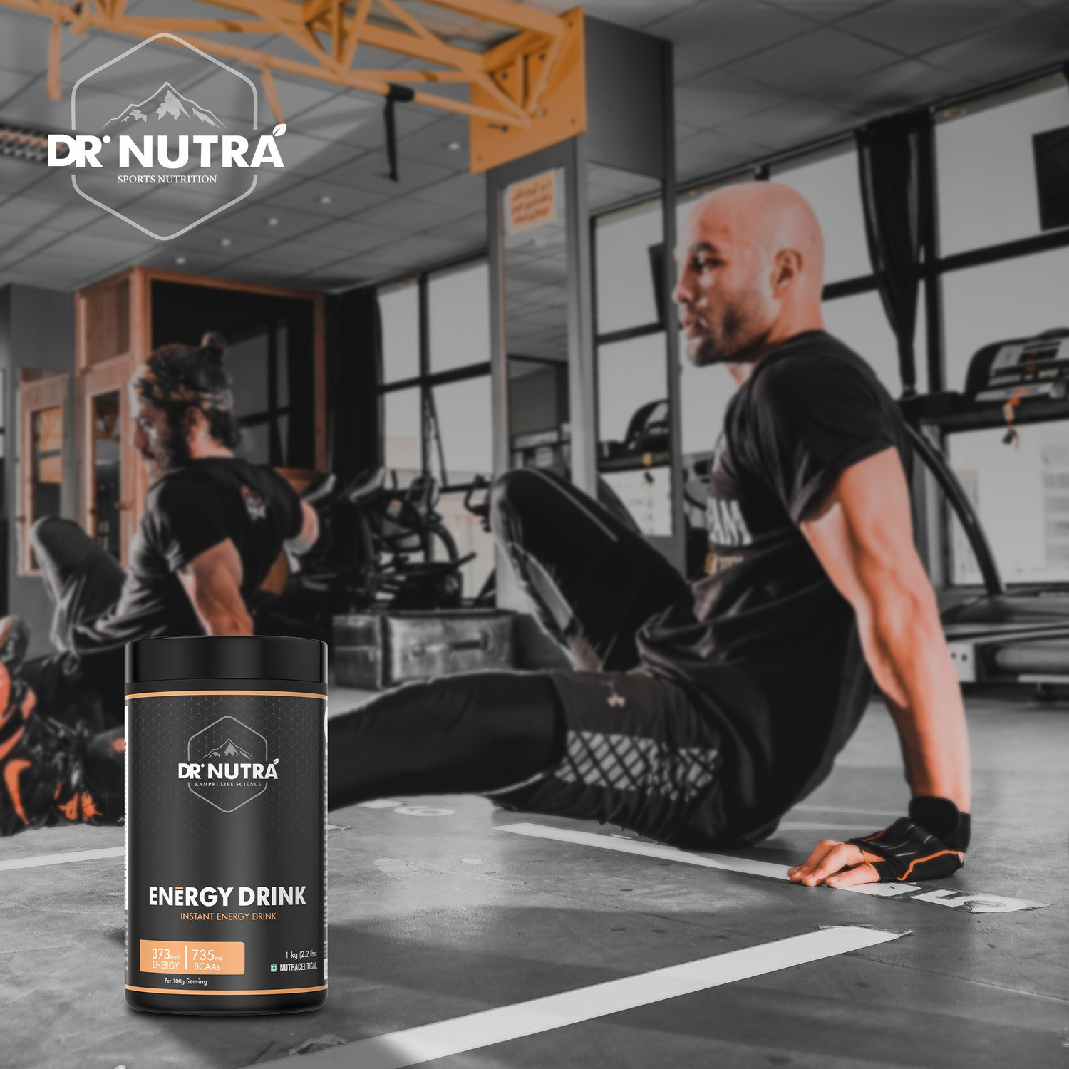 Image of Dr.Nutra Pre Workout Instant Energy Drink, (1 Kg ,Blue Raspberry Flavour) Sports Drink