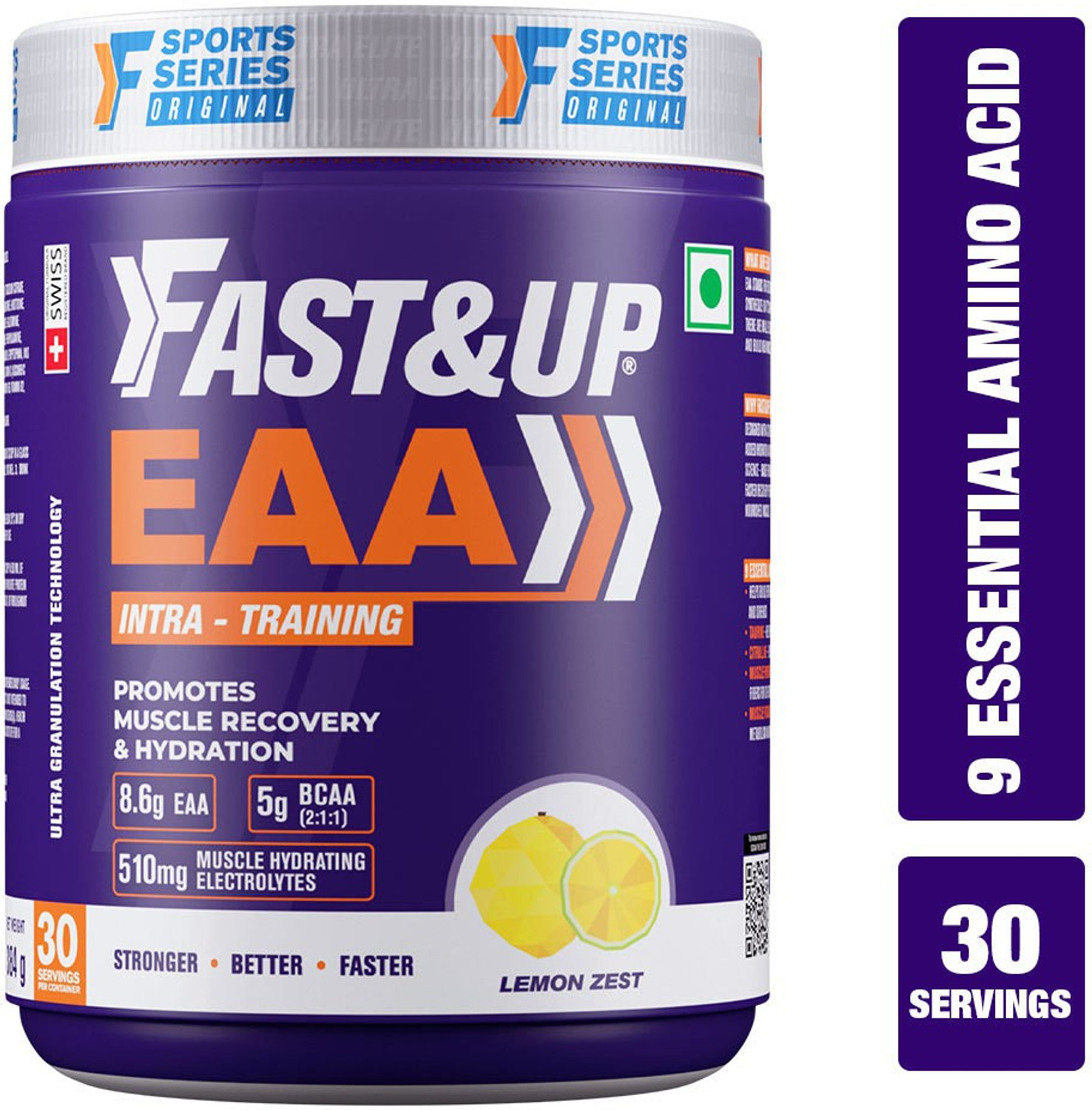 Image of FAST&UP EAA Intra-Training drink with BCAA+Electrolyte Blend+Vitamin Booster EAA (Essential Amino Acids)