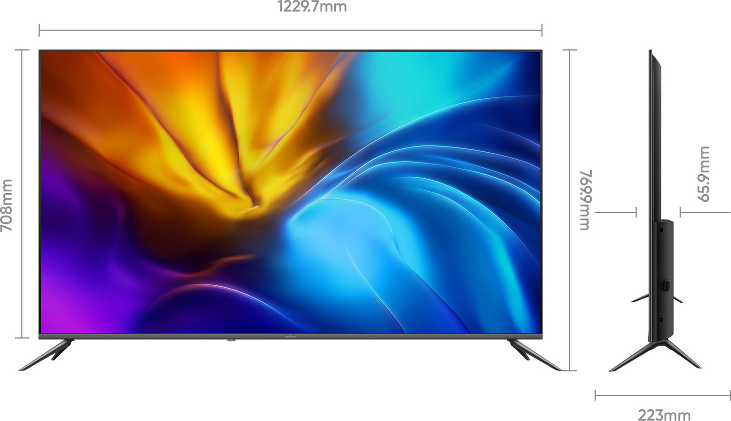 Image of realme SLED 139 cm (55 inch) Ultra HD (4K) LED Smart Android TV (RMV2001 SLED TV 55)