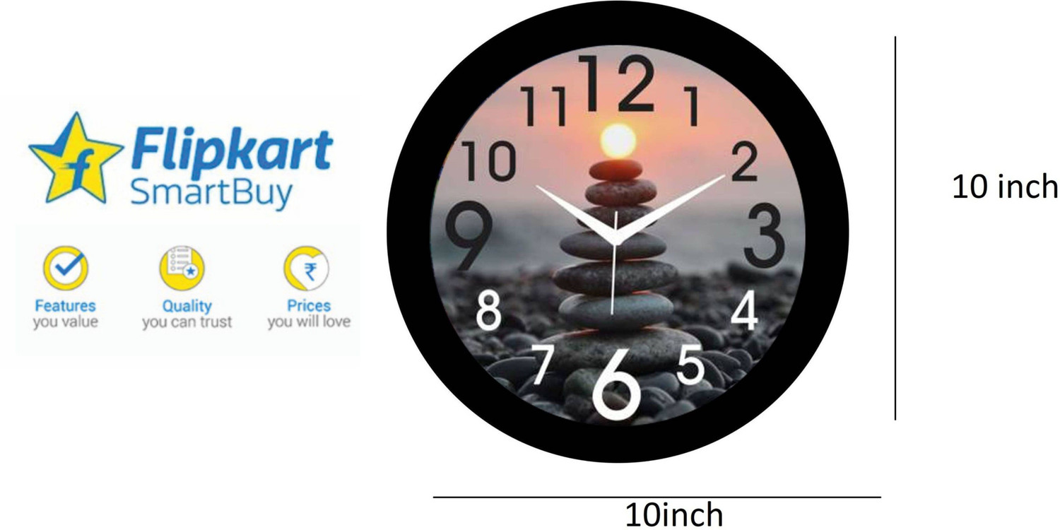 Image of Flipkart SmartBuy Analog 26 cm X 26 cm Wall Clock