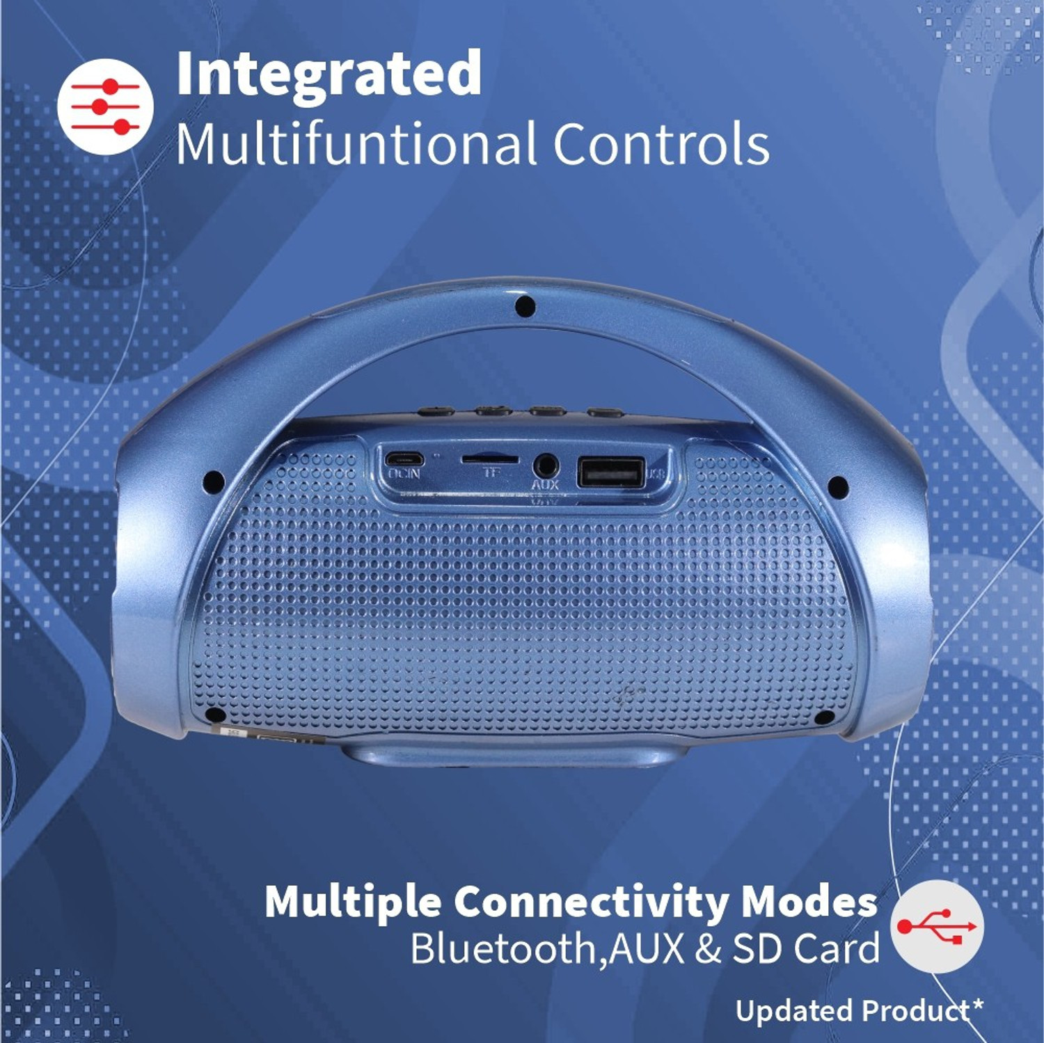 Image of U&i Kingdom Series 8W Wireless Speaker with 10 Hours Battery Backup 8 W Bluetooth Speaker