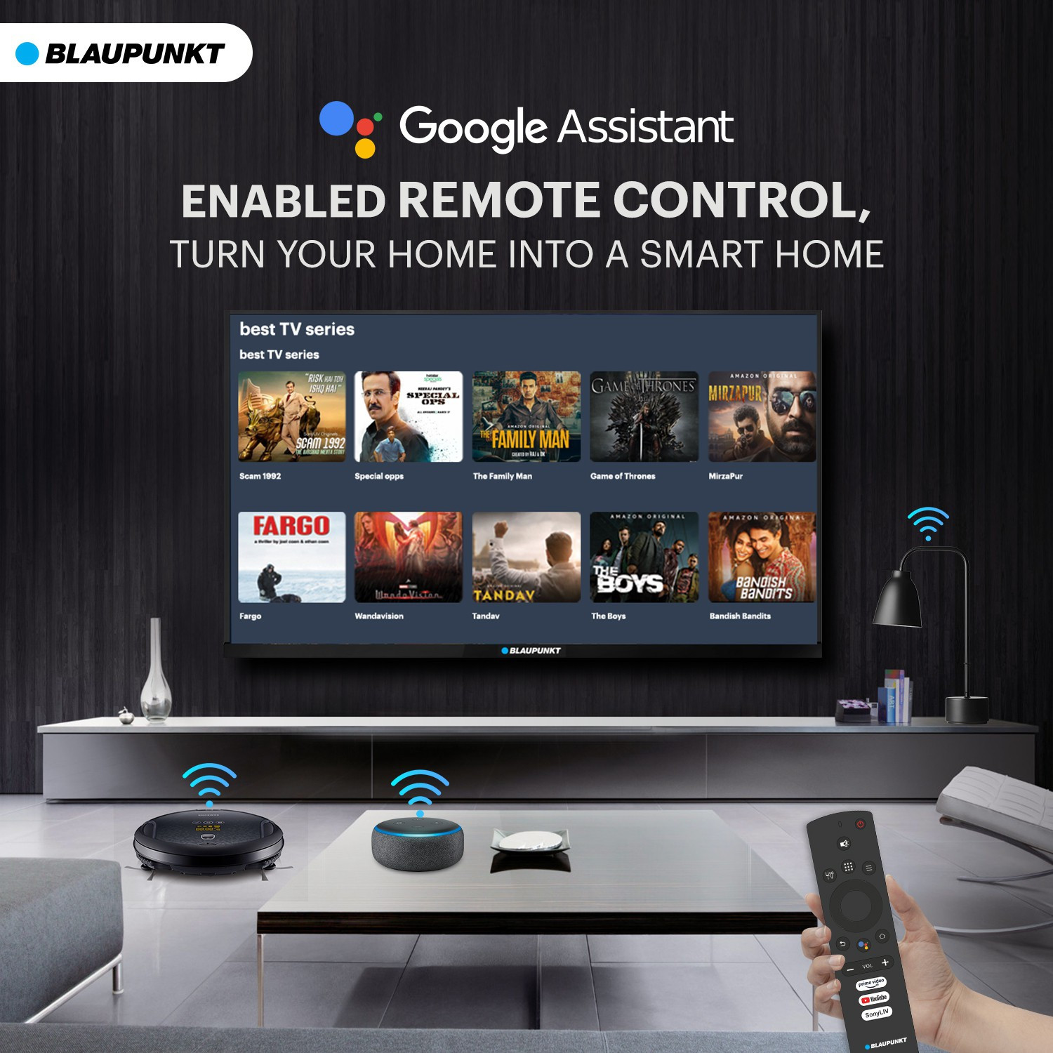Image of Blaupunkt Cybersound 108 cm (43 Inch) Full HD LED Smart Android TV with 40W Speaker