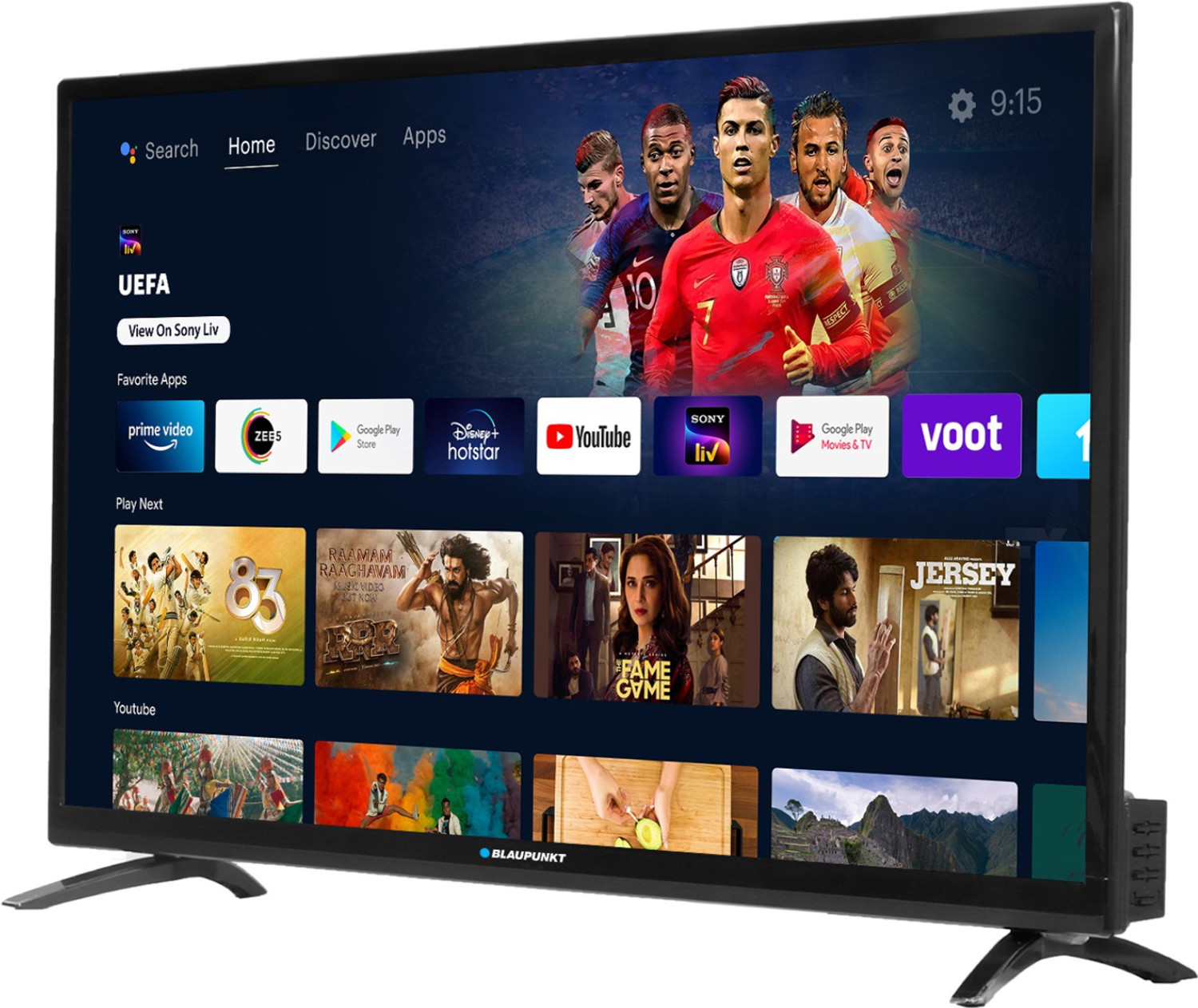 Image of Blaupunkt Cybersound 98 cm (40 Inch) HD Ready LED Smart Android TV with 40W Speaker