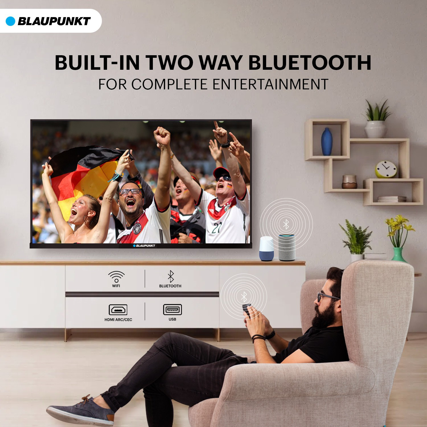 Image of Blaupunkt Cybersound 108 cm (43 Inch) Full HD LED Smart Android TV with 40W Speaker