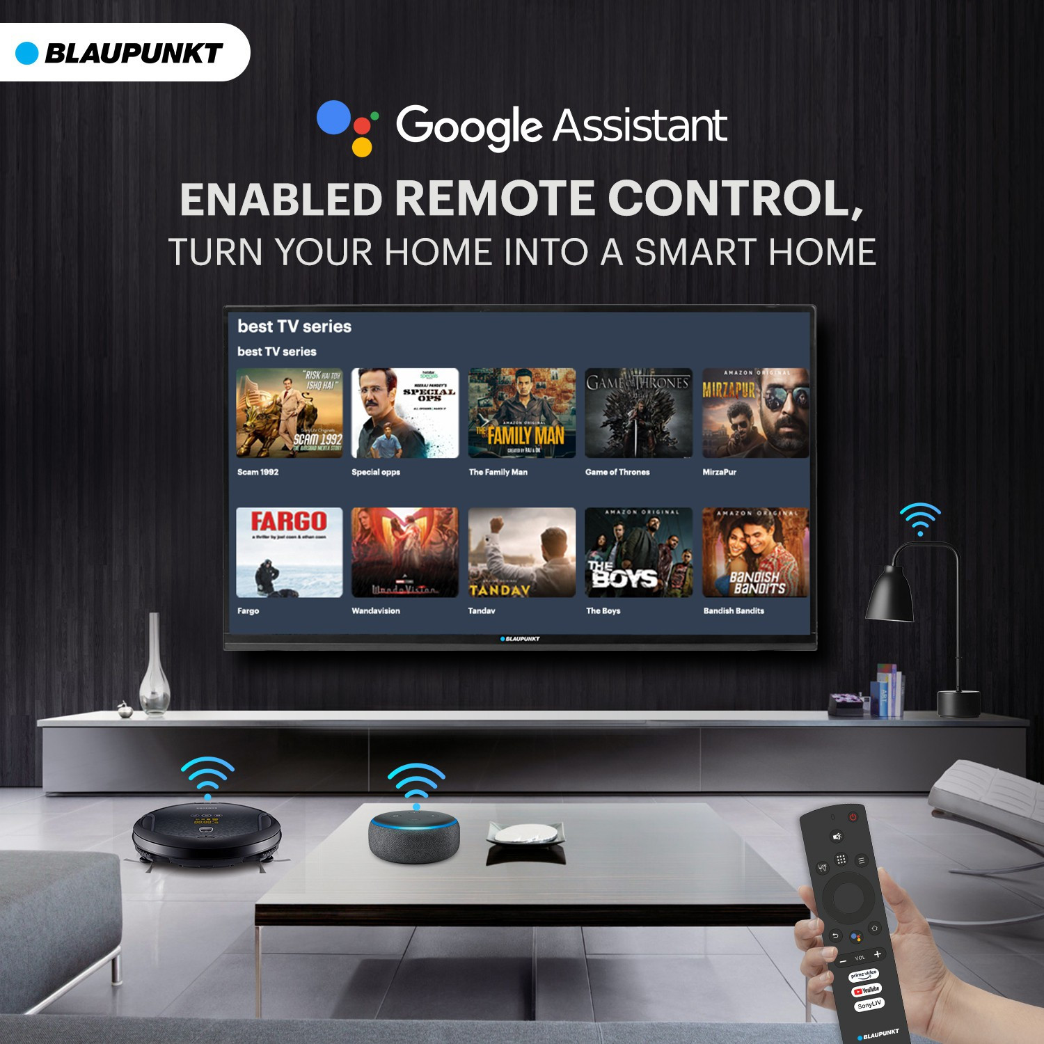 Image of Blaupunkt Cybersound 98 cm (40 Inch) HD Ready LED Smart Android TV with 40W Speaker