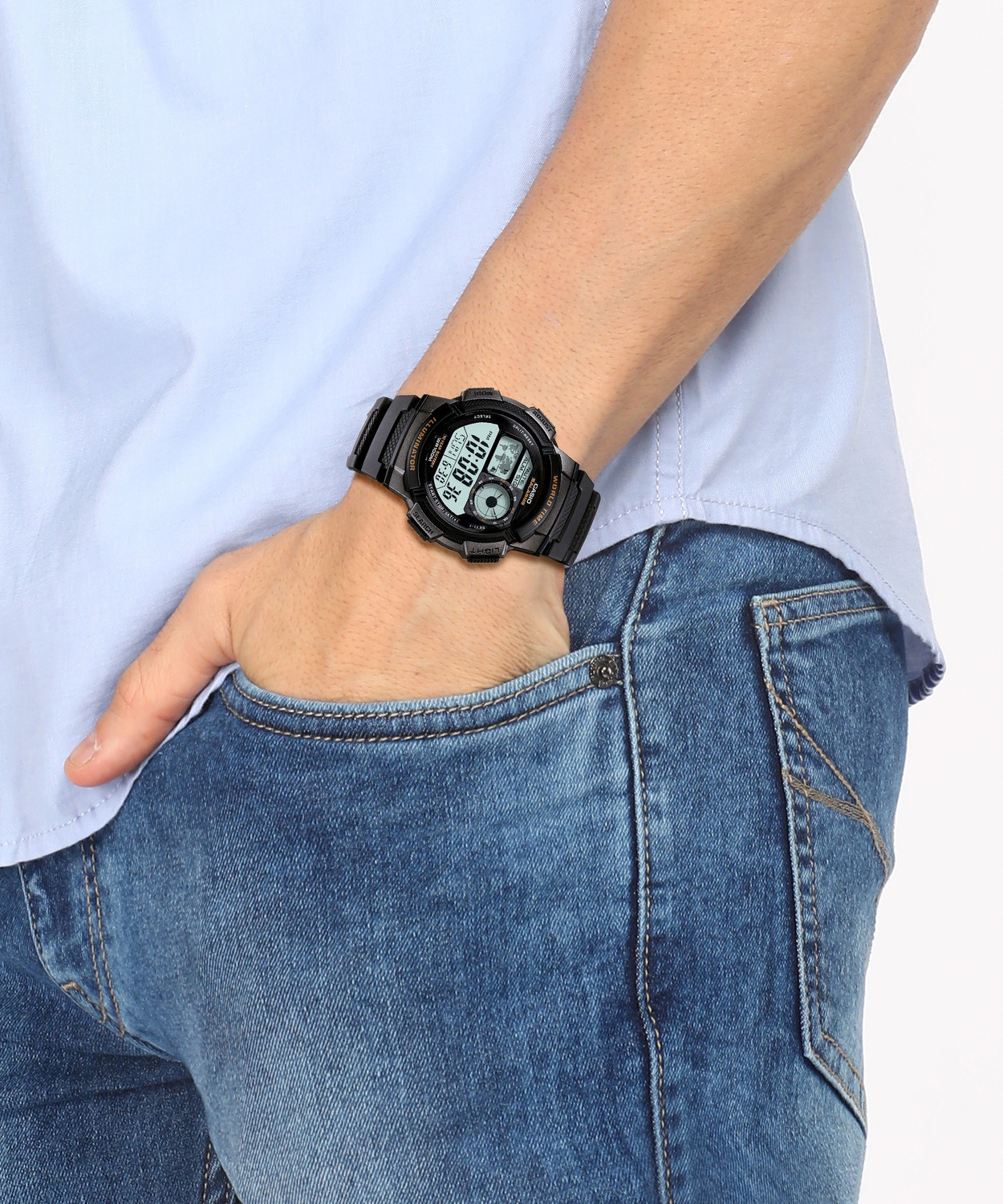 Image of CASIO AE-1000W-1AVDF Youth ( AE-1000W-1AVDF ) Digital Watch - For Men