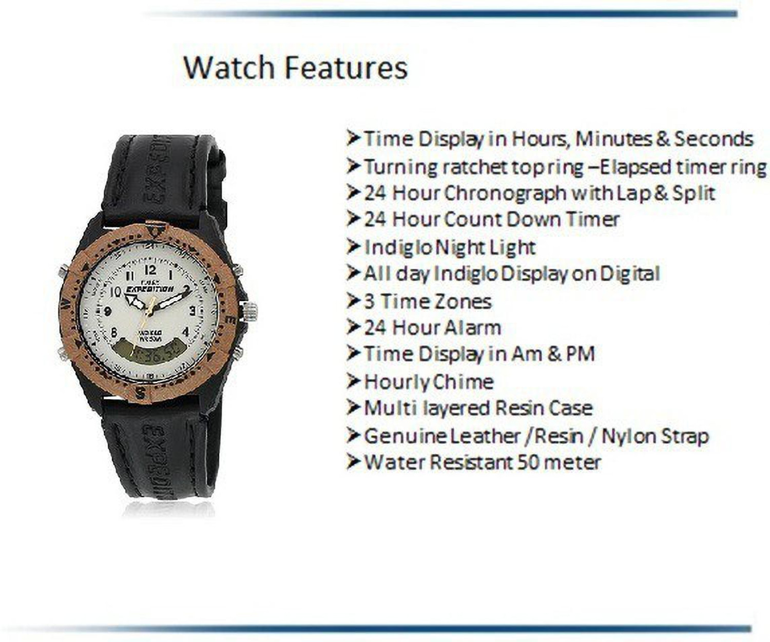 Image of TIMEX MF 13 Expedition Analog-Digital Watch - For Men