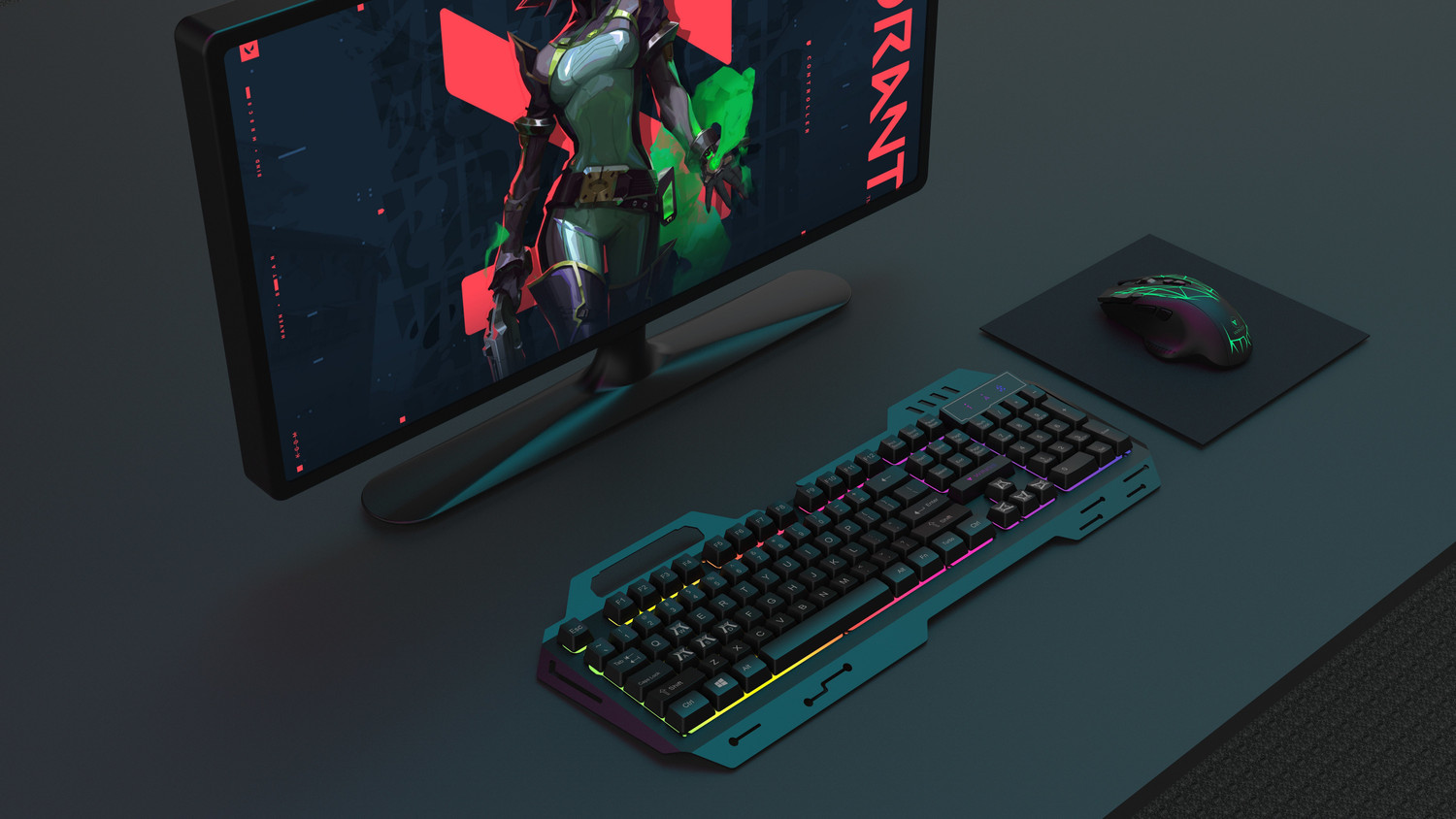 Image of Wings GRIND100 Wired USB Standard Gaming Keyboard Compatible with Desktop, Laptop, Mac