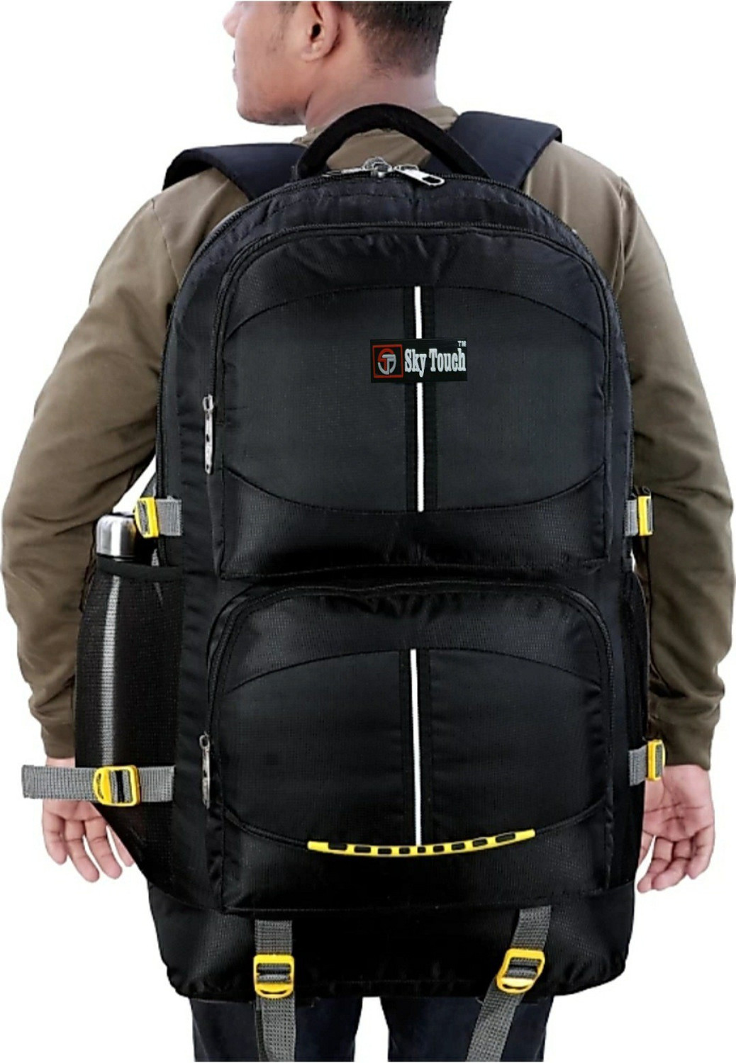 Image of Sky Touch 60L TREKKING RUCKSACK HIKING TRAVEL BAG PACK WATERPROOF OUTDOOR BAG. Rucksack - 60 L