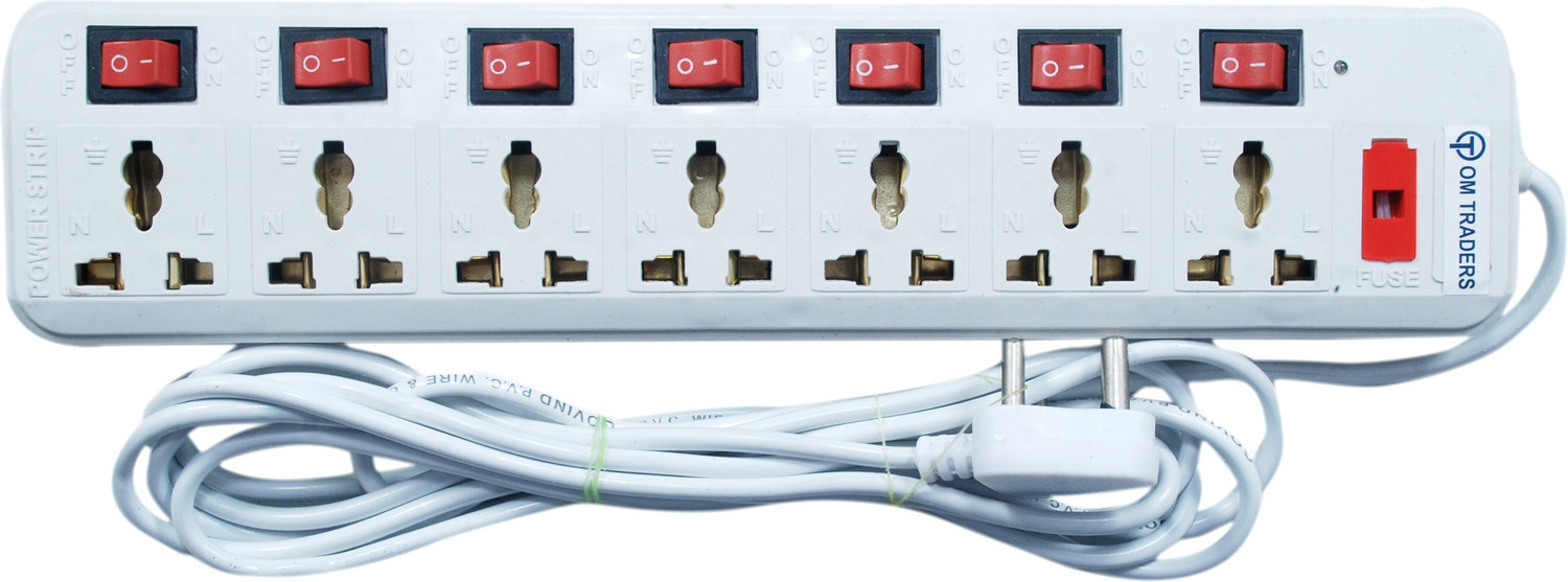 Image of Adiohub 6 Amp /10 Amp 4 Socket 4.4 Mtr Wire extension board 10 A Four Pin Socket