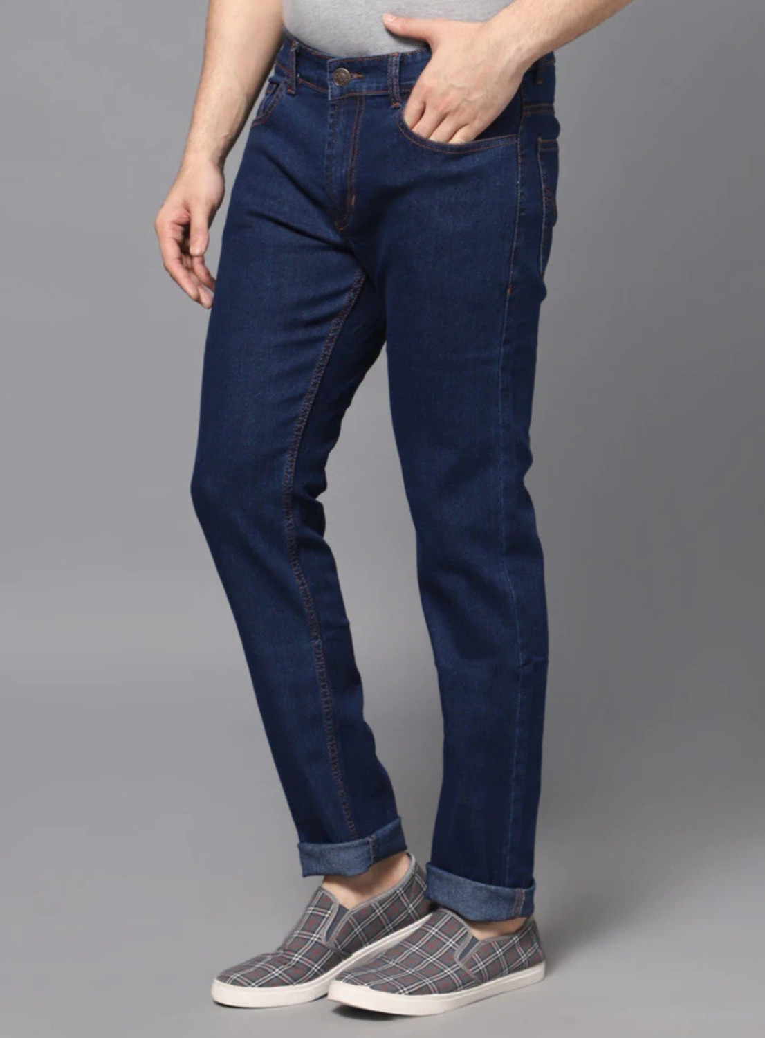 Image of Roxtar Slim Men Dark Blue Jeans