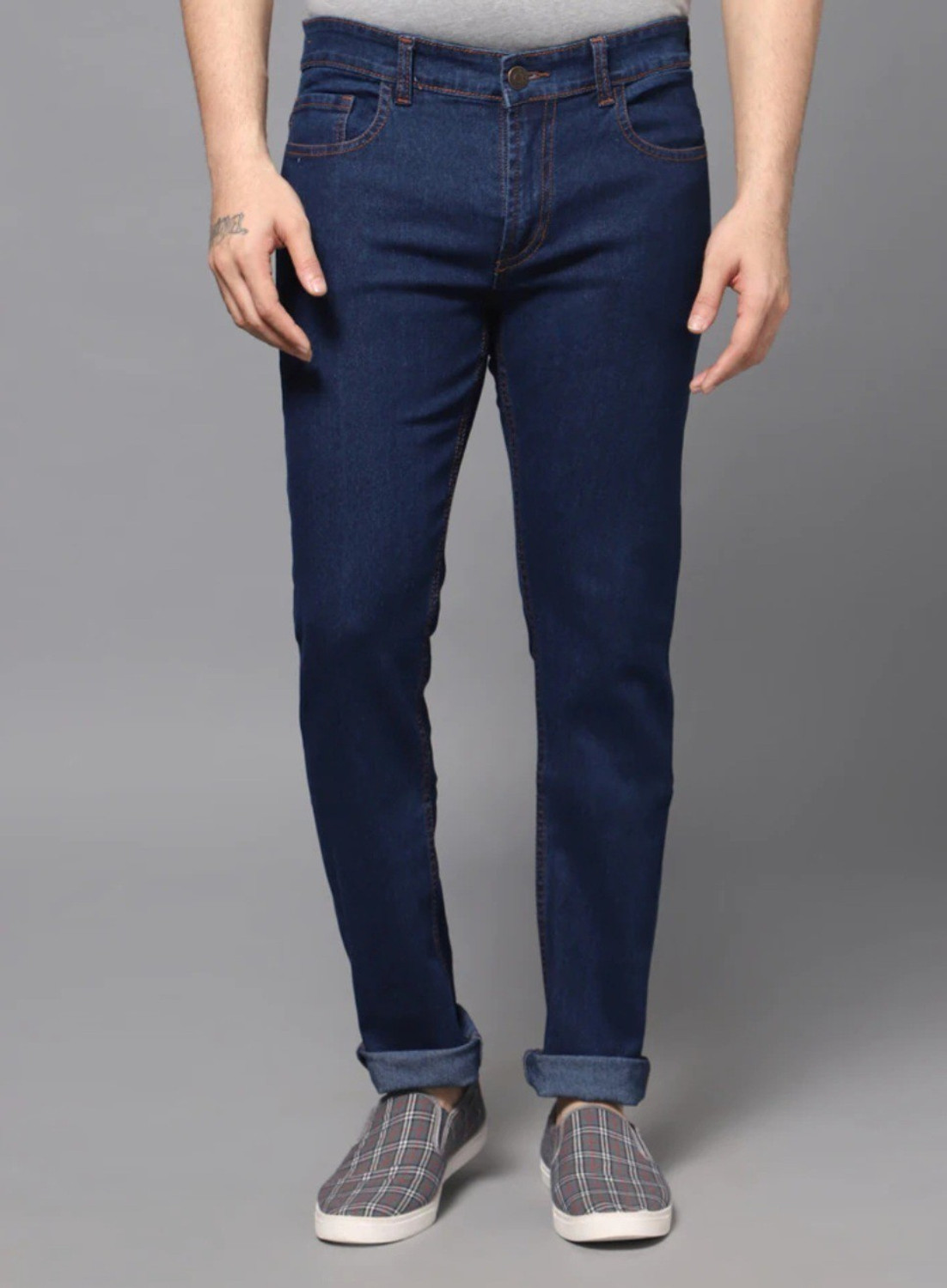 Image of Roxtar Slim Men Dark Blue Jeans