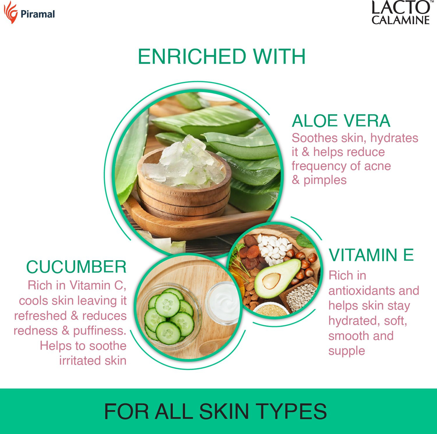 Image of Lacto Calamine Daily Cleansing wipe with Aloe Vera, Cucumber, Vitamin E, Paraben & Alcohol Free Makeup Remover