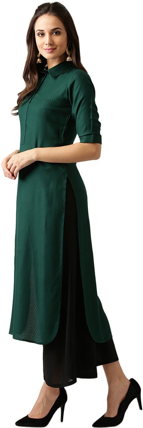 Image of LIBAS Women Abstract Pathani Kurta