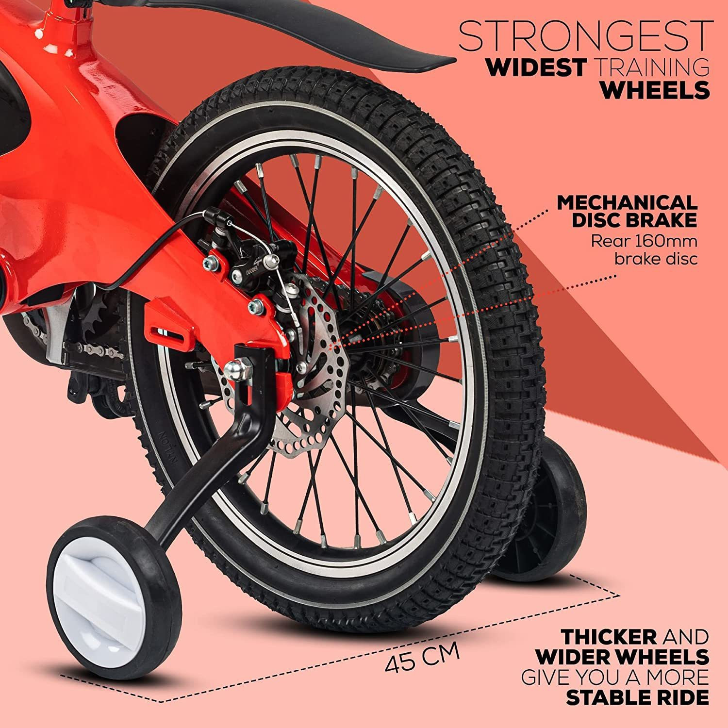 Image of baybee Kids Cycle /Bicycle Plug and Play Cycle with Magnesium Alloy Frame & Disc Brake 16 T (inch) Mountain Cycle