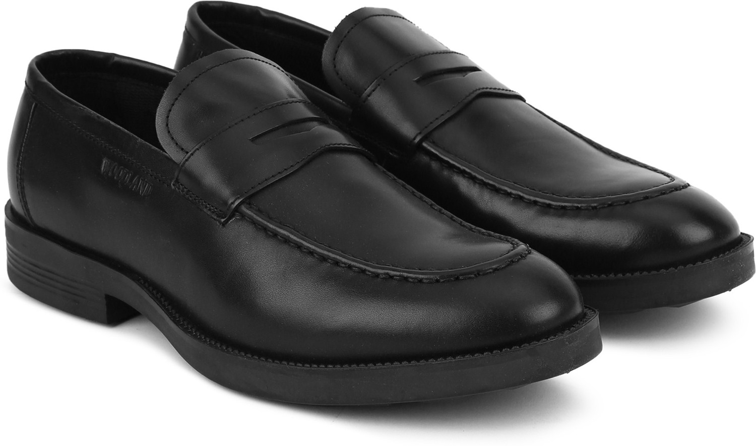 Woodland loafers black deals